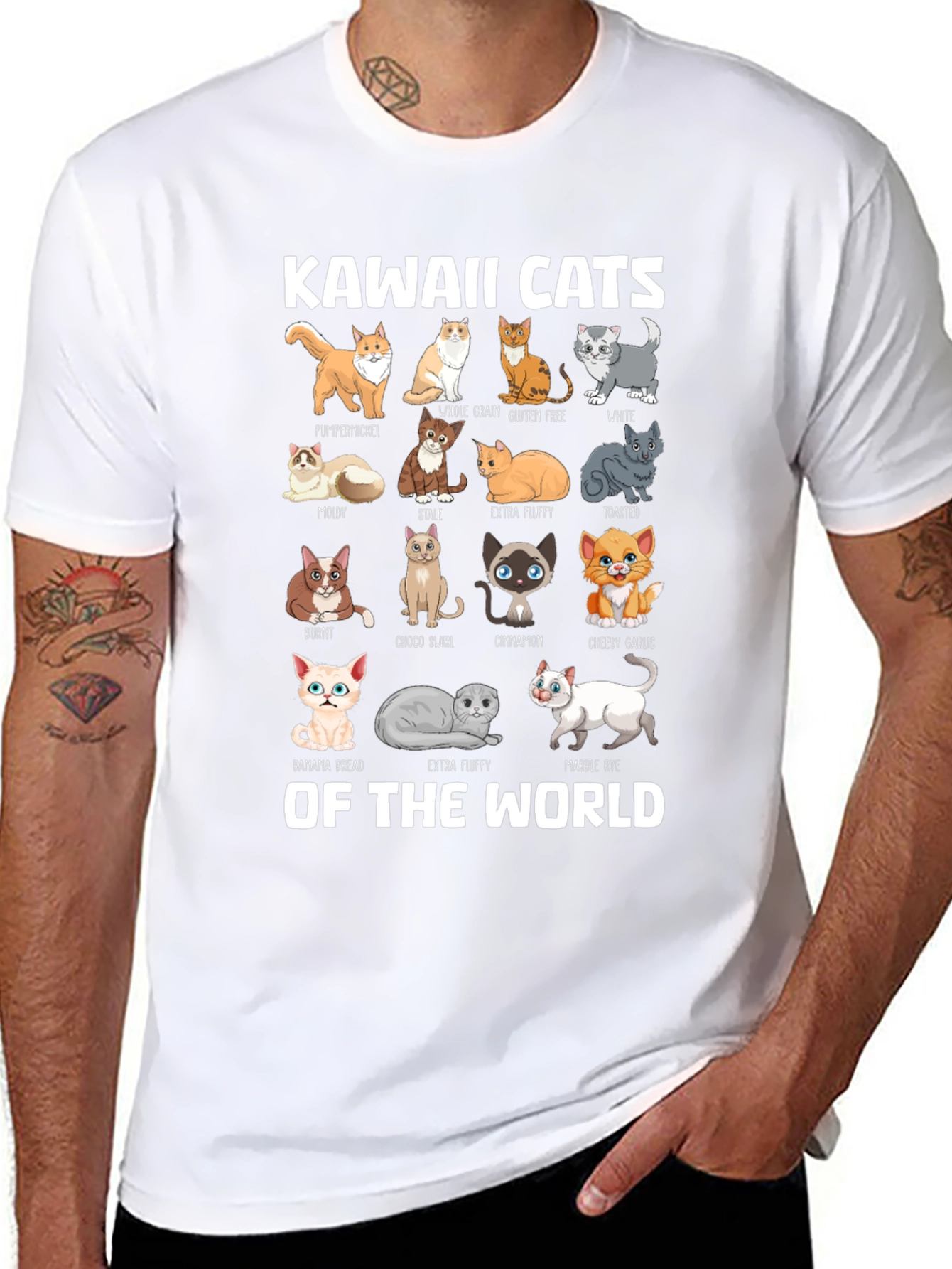 Kawaii Cats of the World T-Shirt