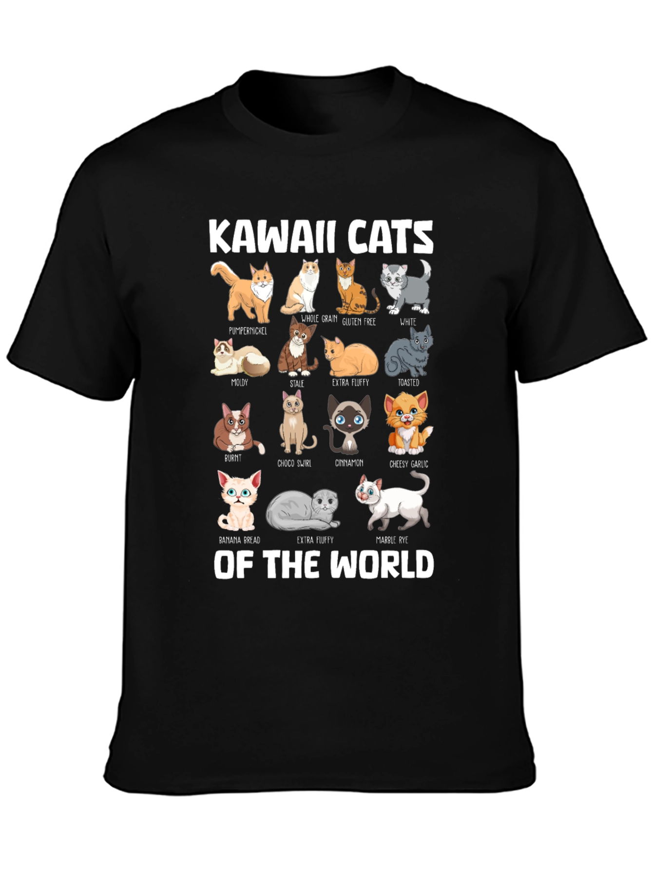 Kawaii Cats of the World T-Shirt