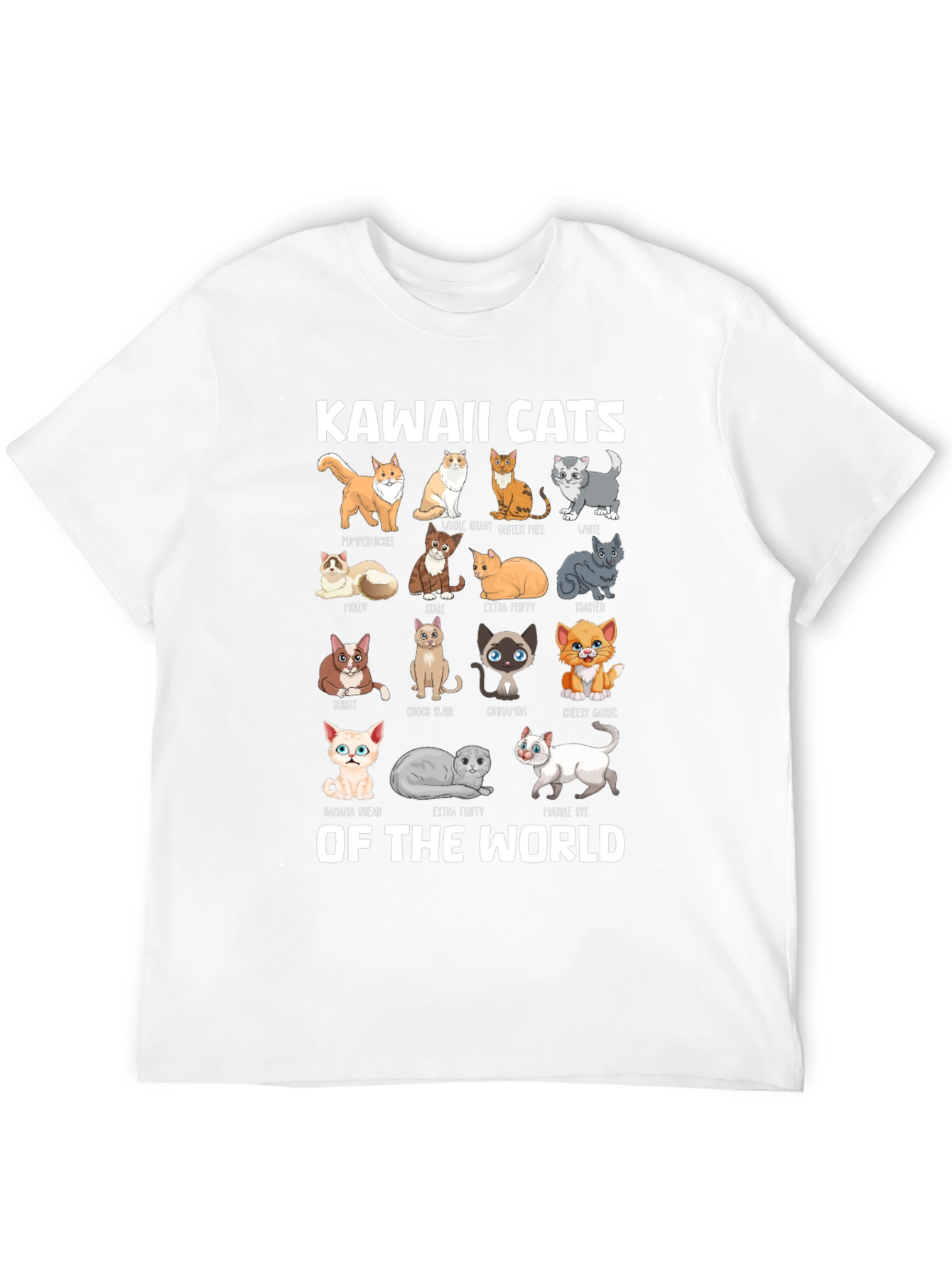 Kawaii Cats of the World T-Shirt