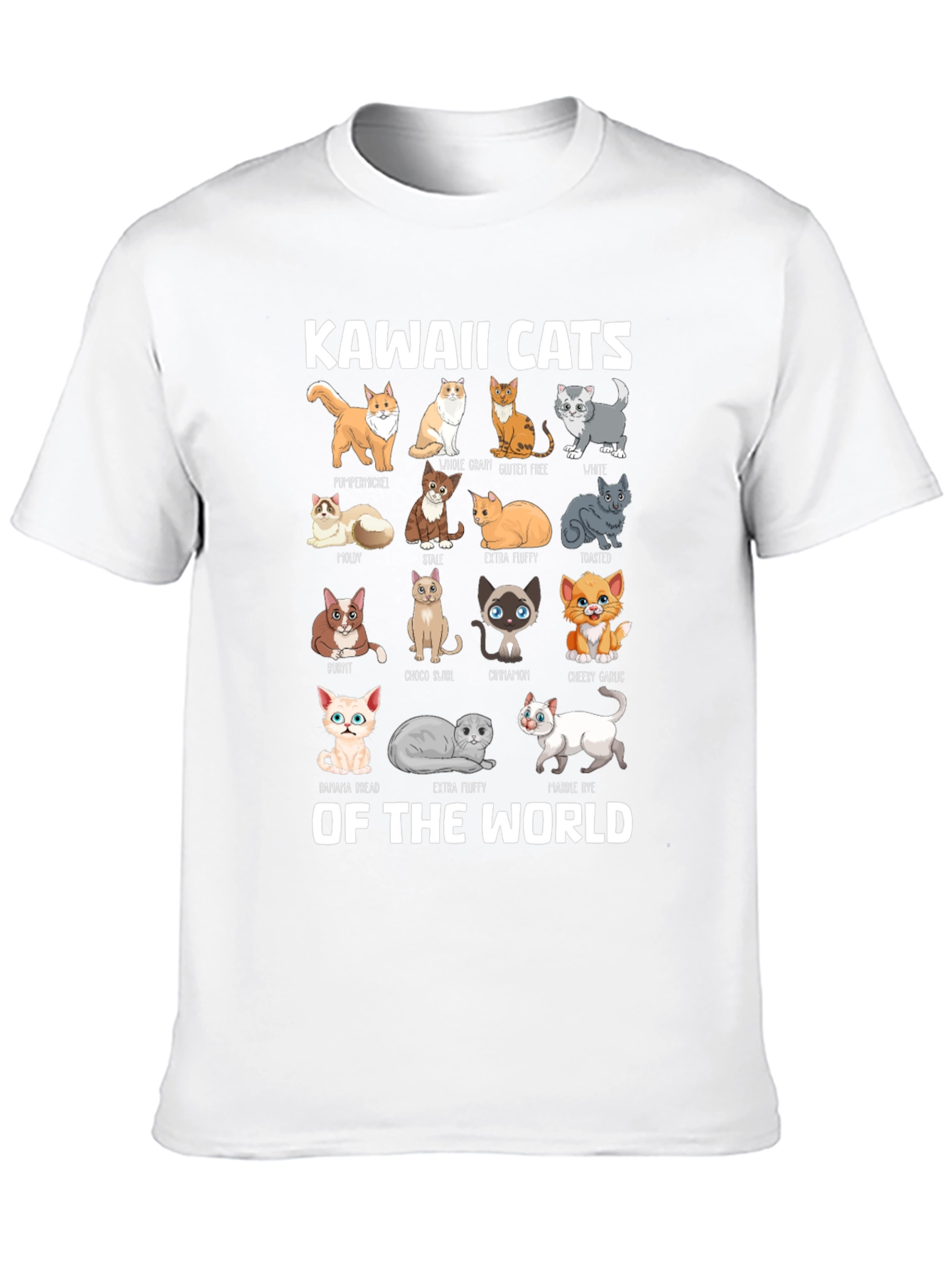 Kawaii Cats of the World T-Shirt