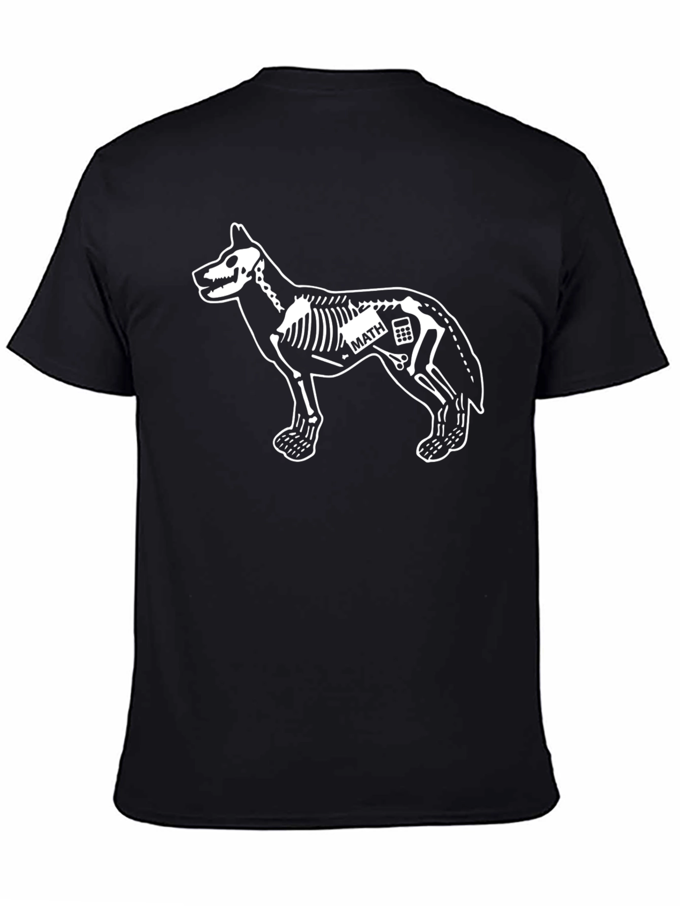 Dog Skeleton Math T-Shirt