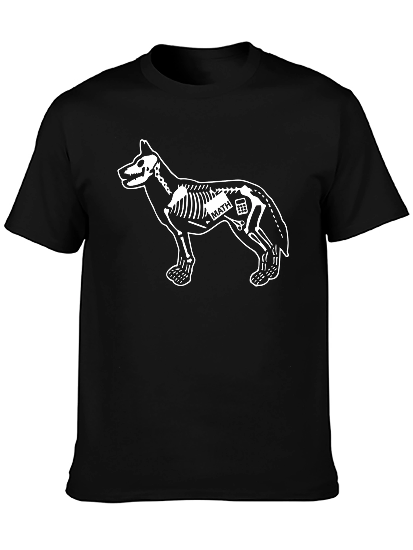 Dog Skeleton Math T-Shirt