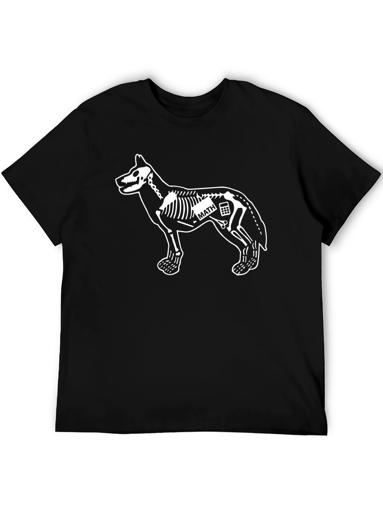 Dog Skeleton Math T-Shirt