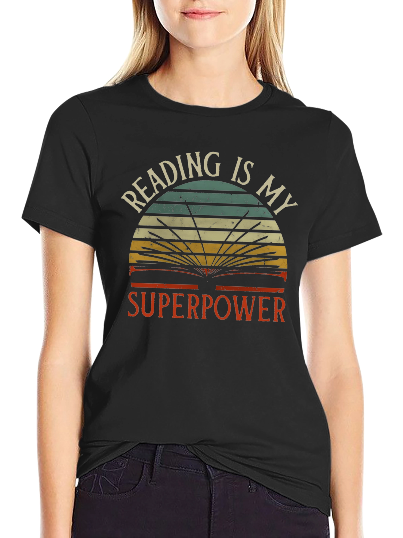 Reading is My Superpower Graphic T-Shirt
