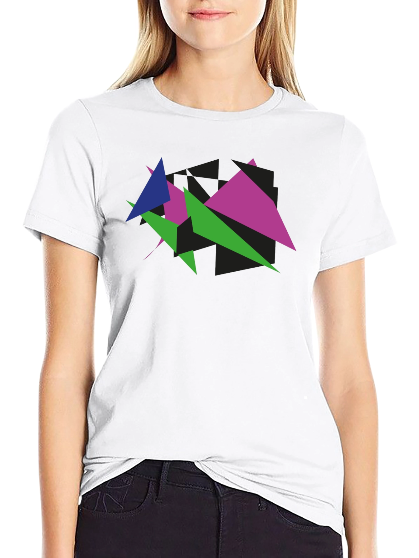Geometric Triangle Graphic Tee