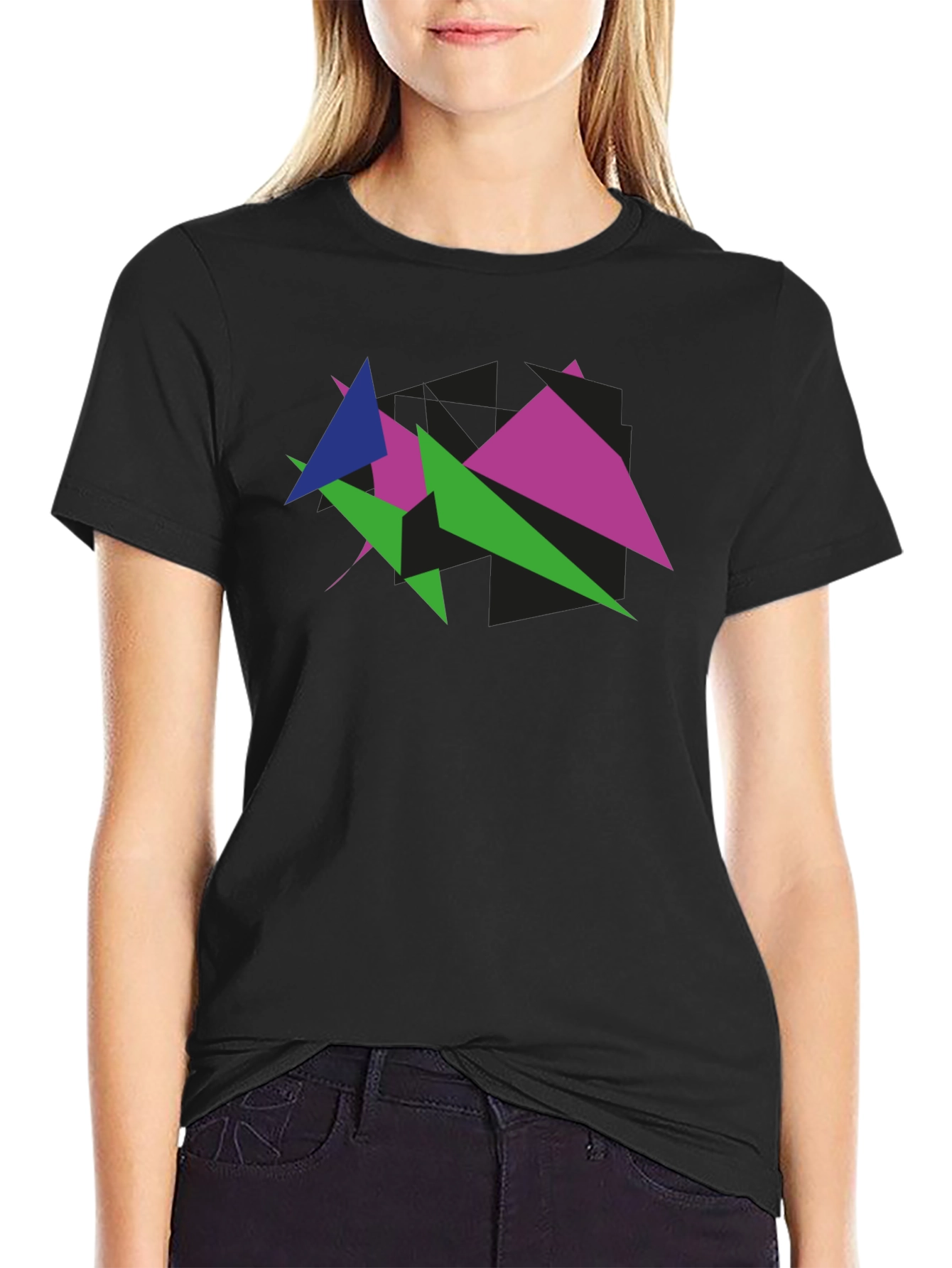 Geometric Triangle Graphic Tee