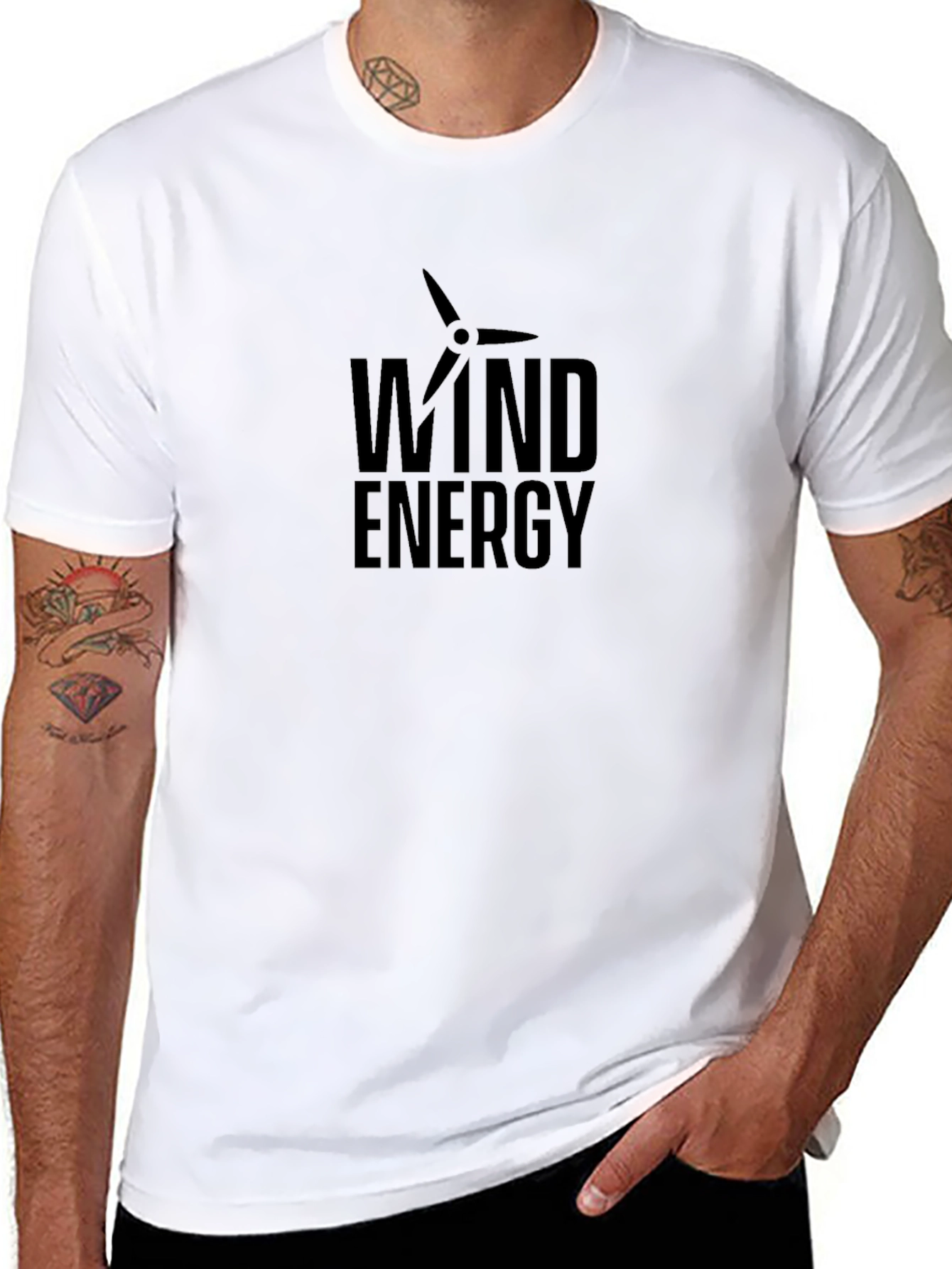 Wind Energy Black T-Shirt