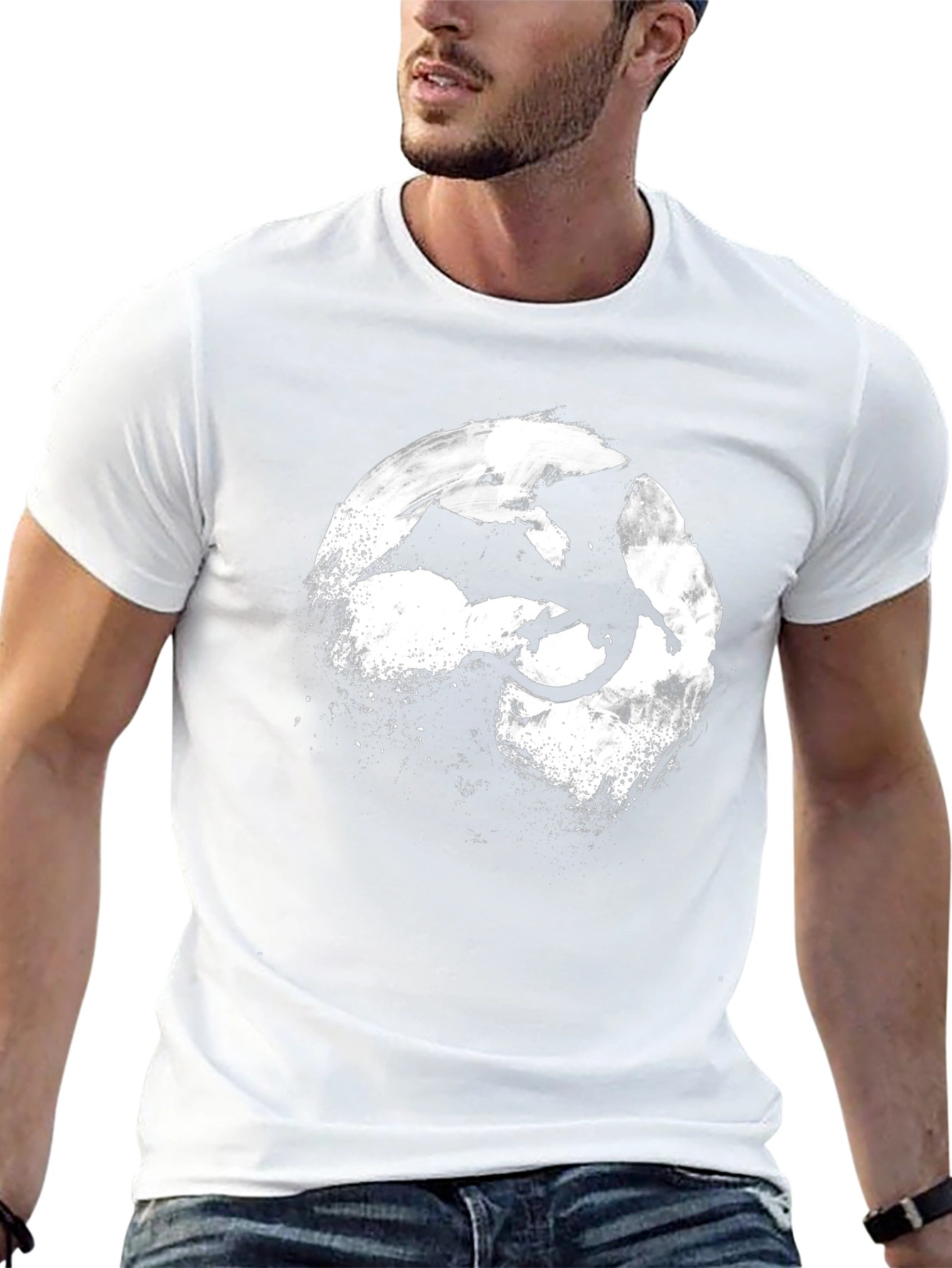 Dragon Silhouette T-Shirt - Black