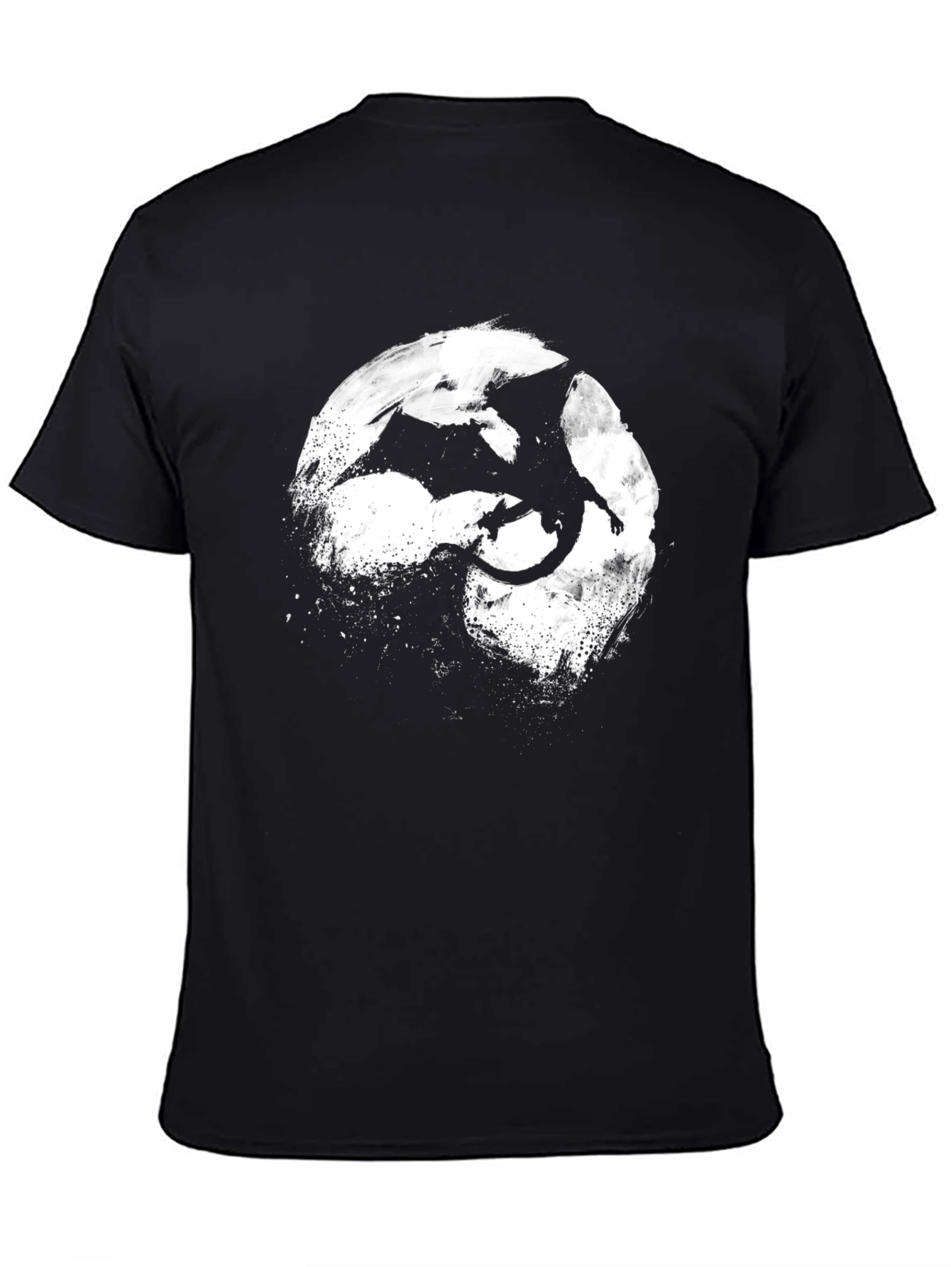 Dragon Silhouette T-Shirt - Black