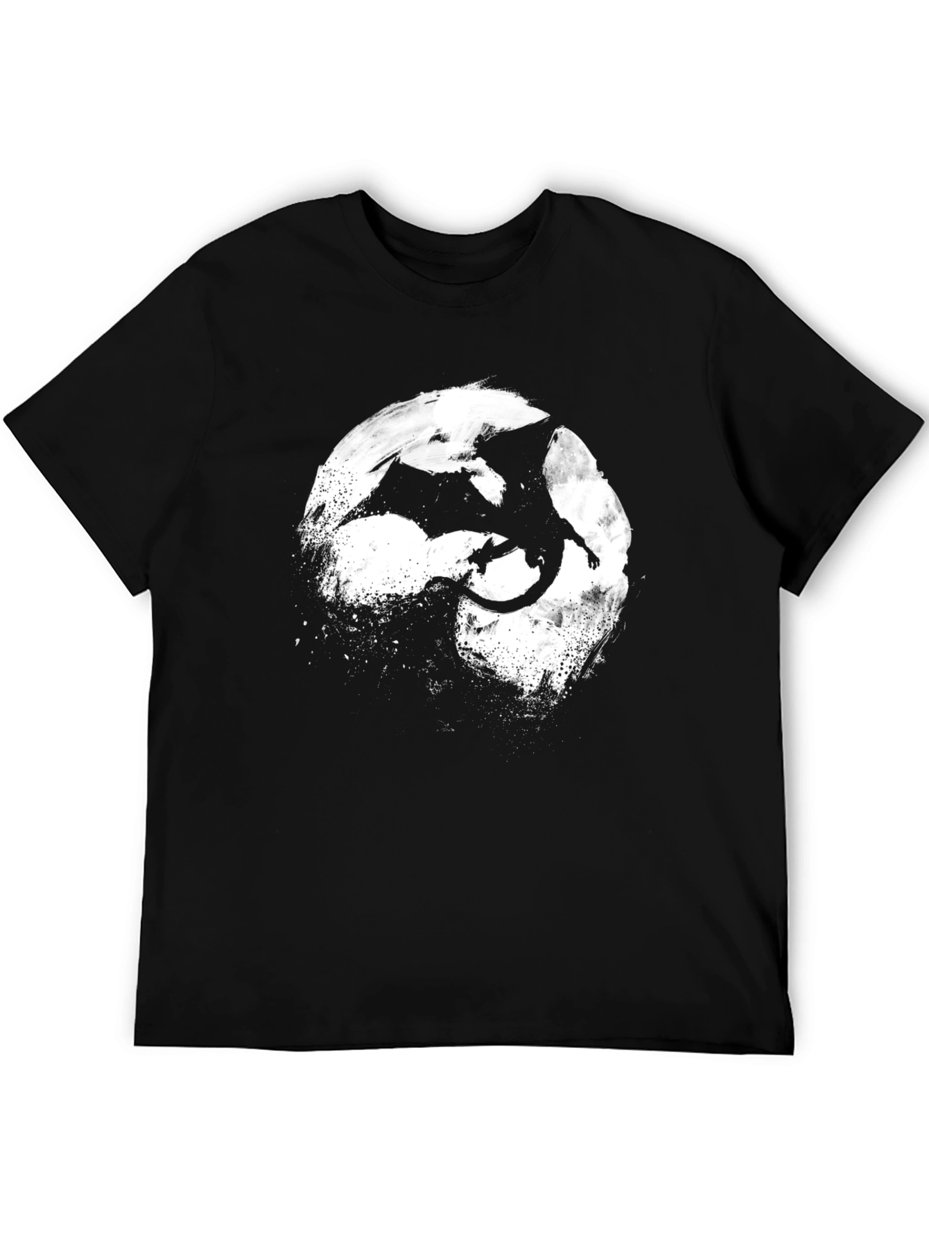 Dragon Silhouette T-Shirt - Black