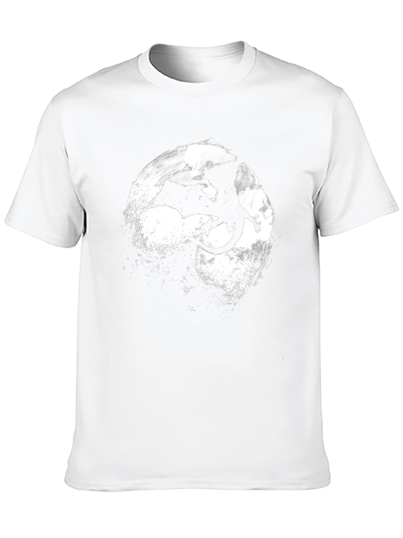 Dragon Silhouette T-Shirt - Black