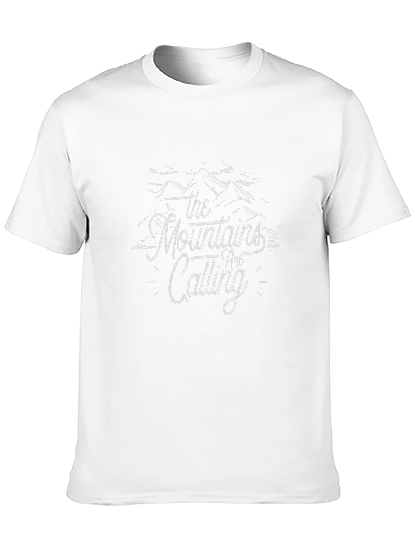 Mountains are Calling Graphic Tee - Black Cotton