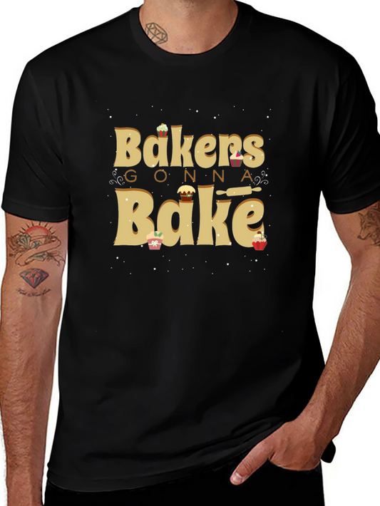 Bakers Gonna Bake Black Graphic Tee