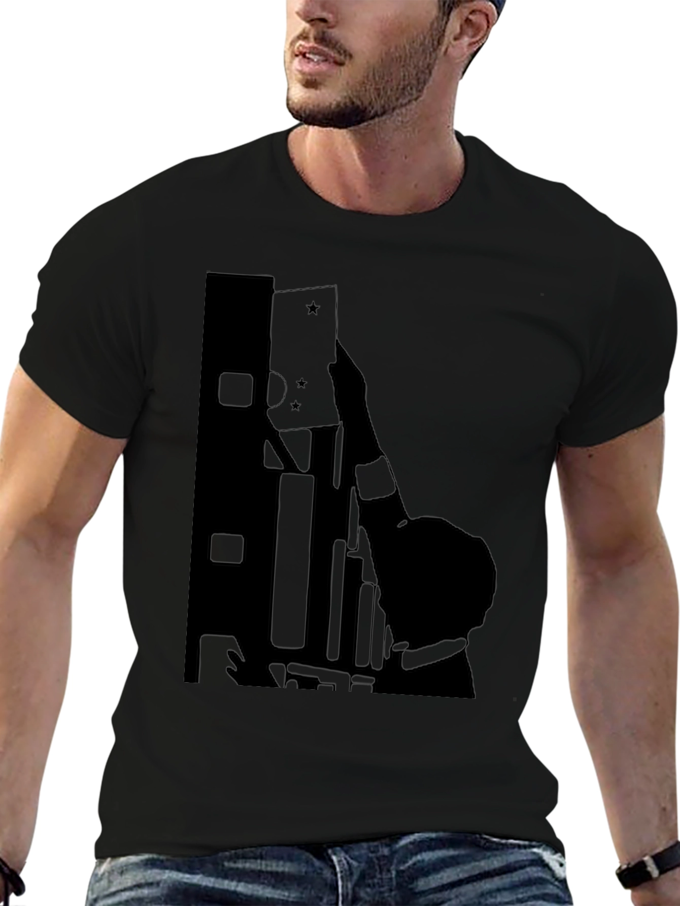 Graphic Silhouette T-Shirt - Unique Design