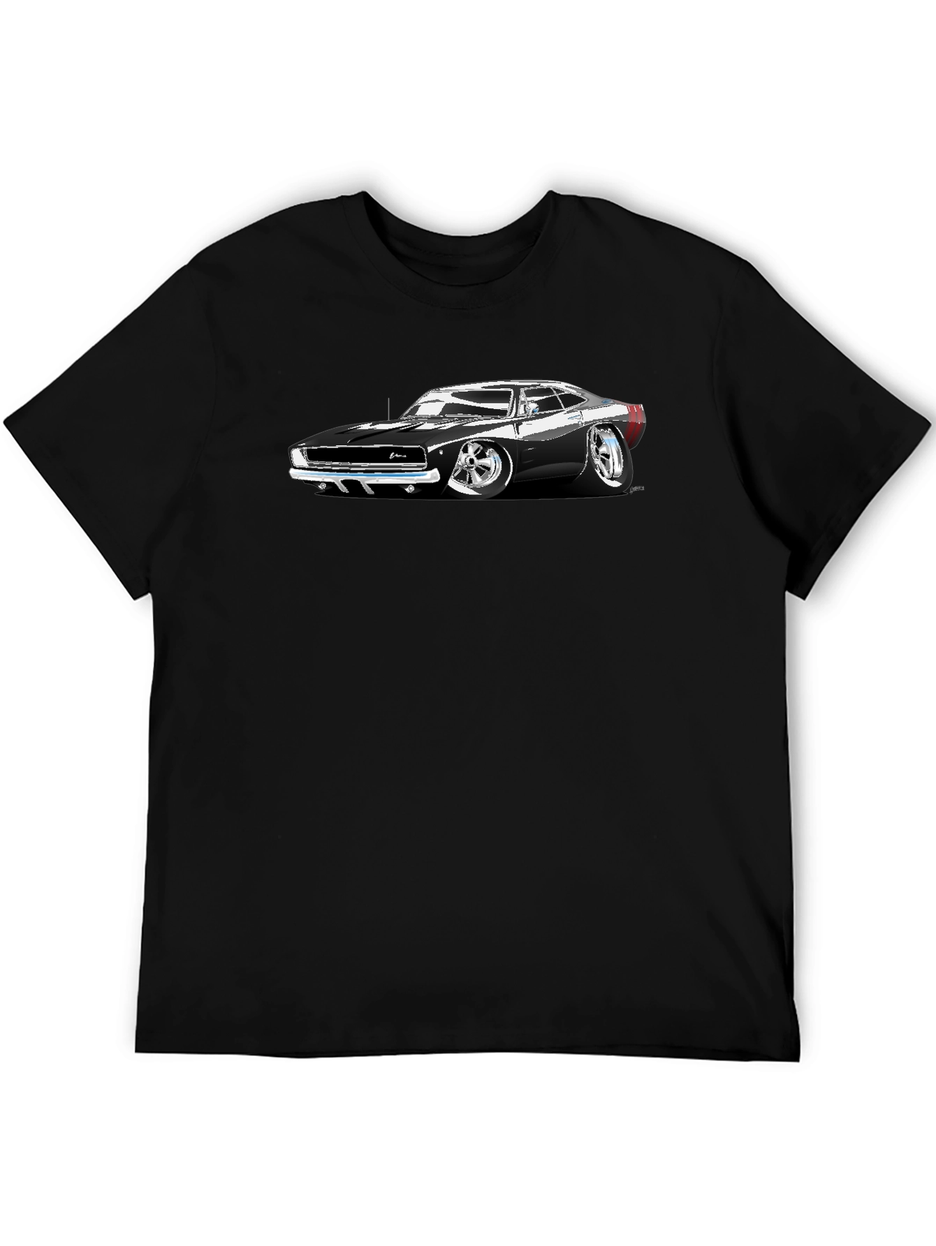 Classic Car Graphic T-Shirt - Black