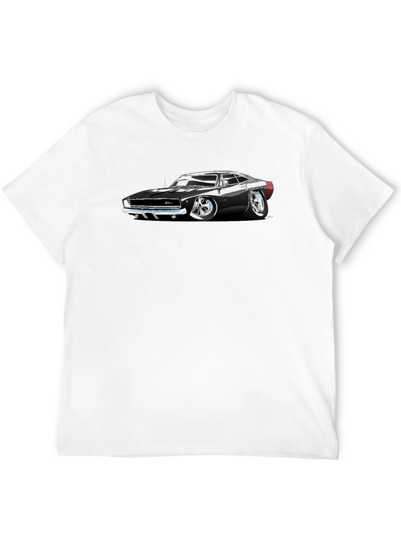 Classic Car Graphic T-Shirt - Black