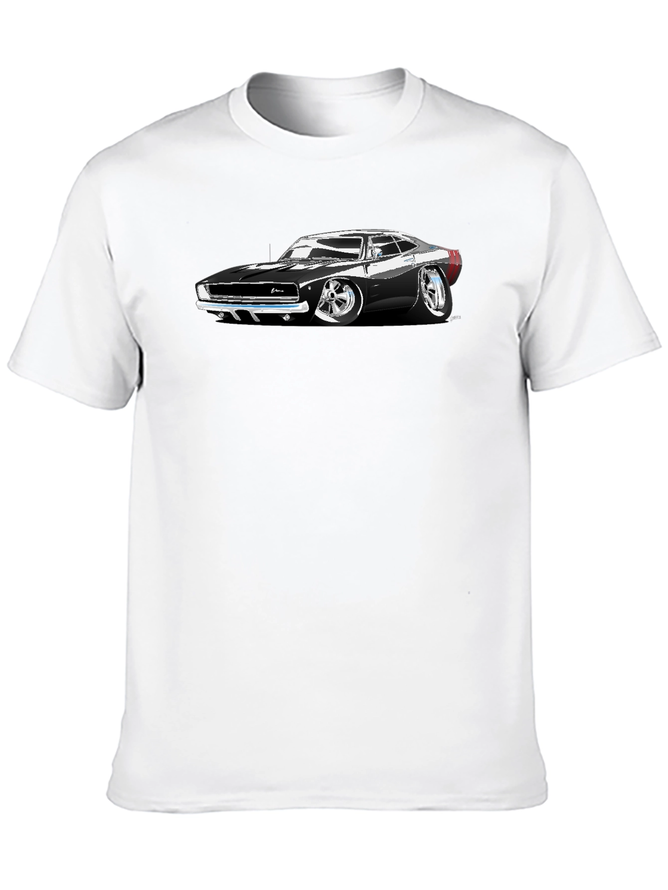 Classic Car Graphic T-Shirt - Black