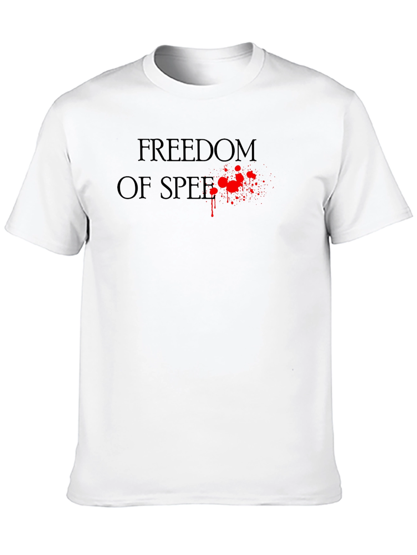 Freedom of Speech Graphic Tee - Mens Black T-Shirt
