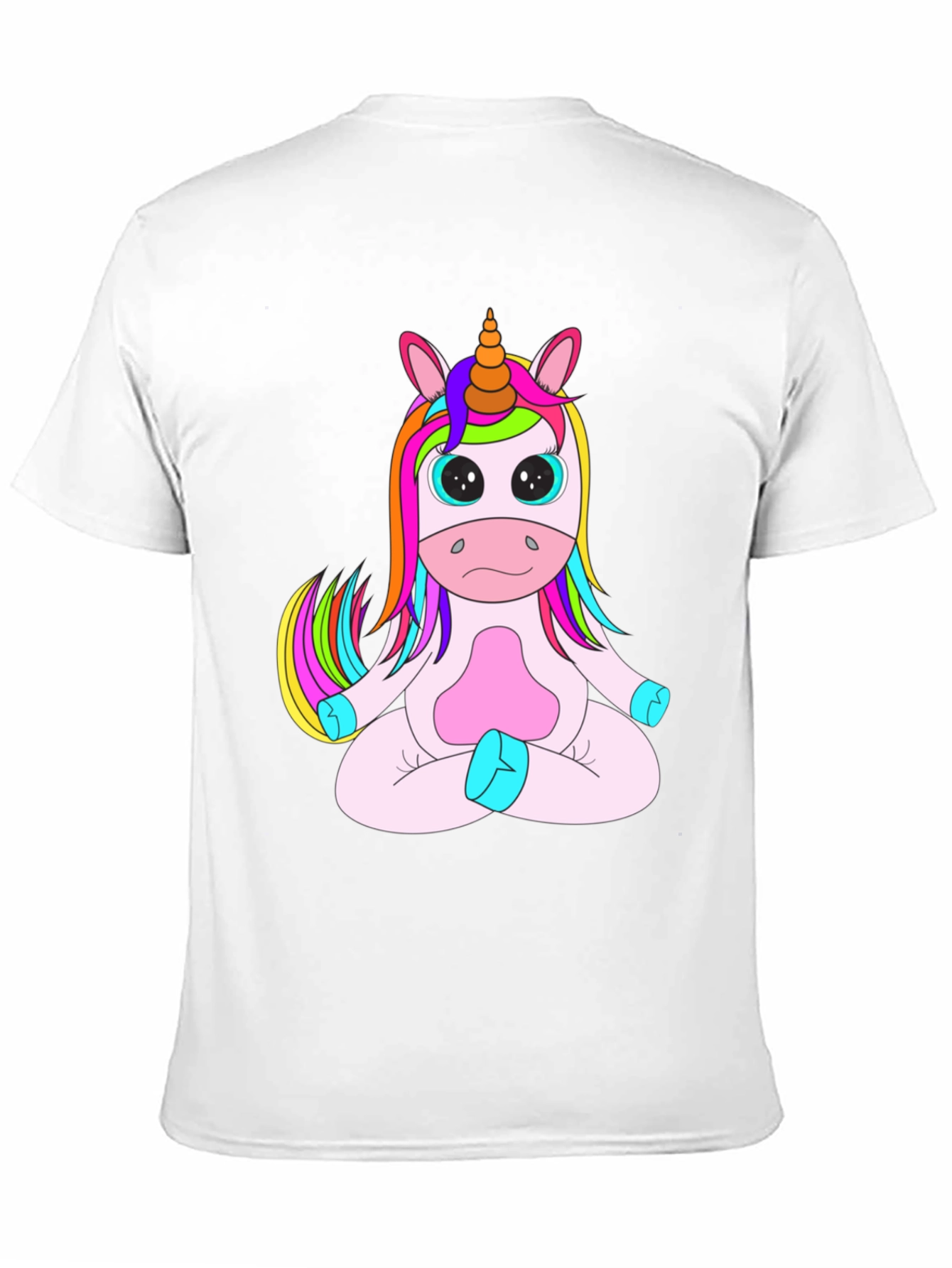 Unicorn Meditation Black T-Shirt