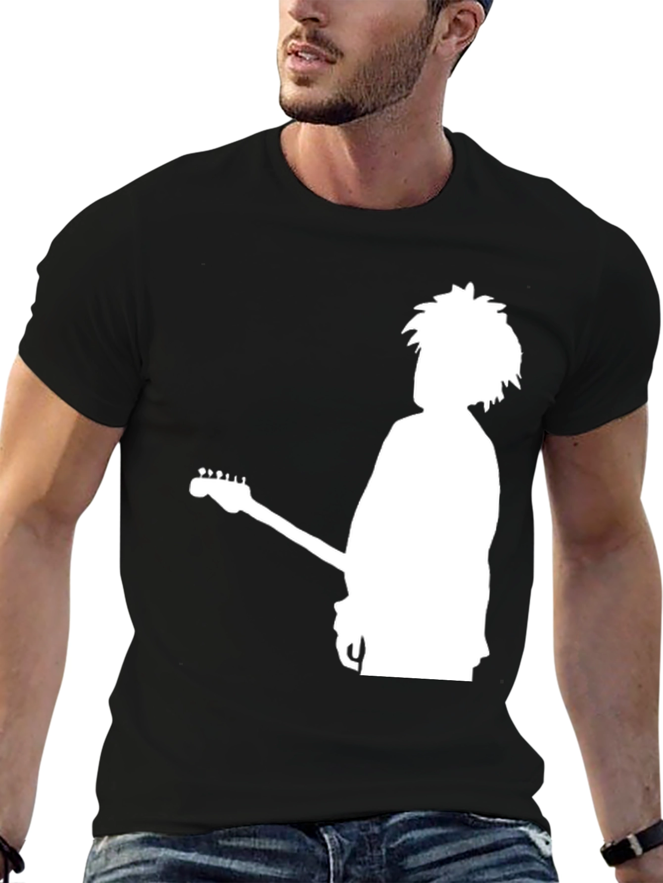 Silhouette Guitarist Graphic T-Shirt