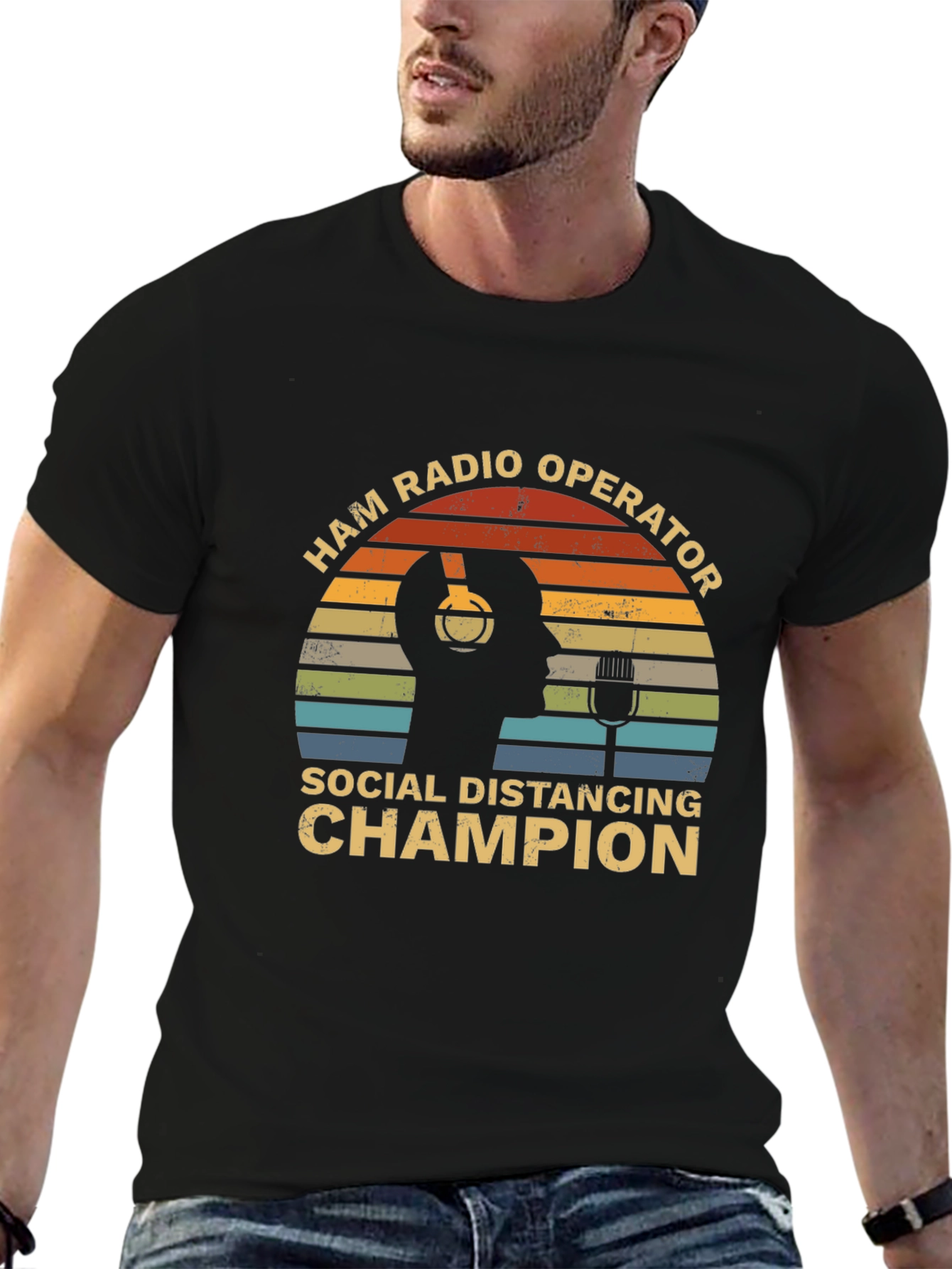 Ham Radio Operator Social Distancing Champion T-Shirt