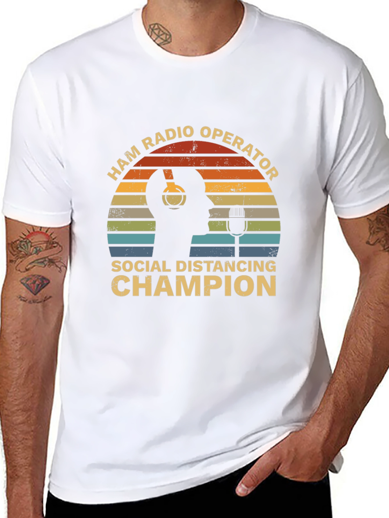 Ham Radio Operator Social Distancing Champion T-Shirt