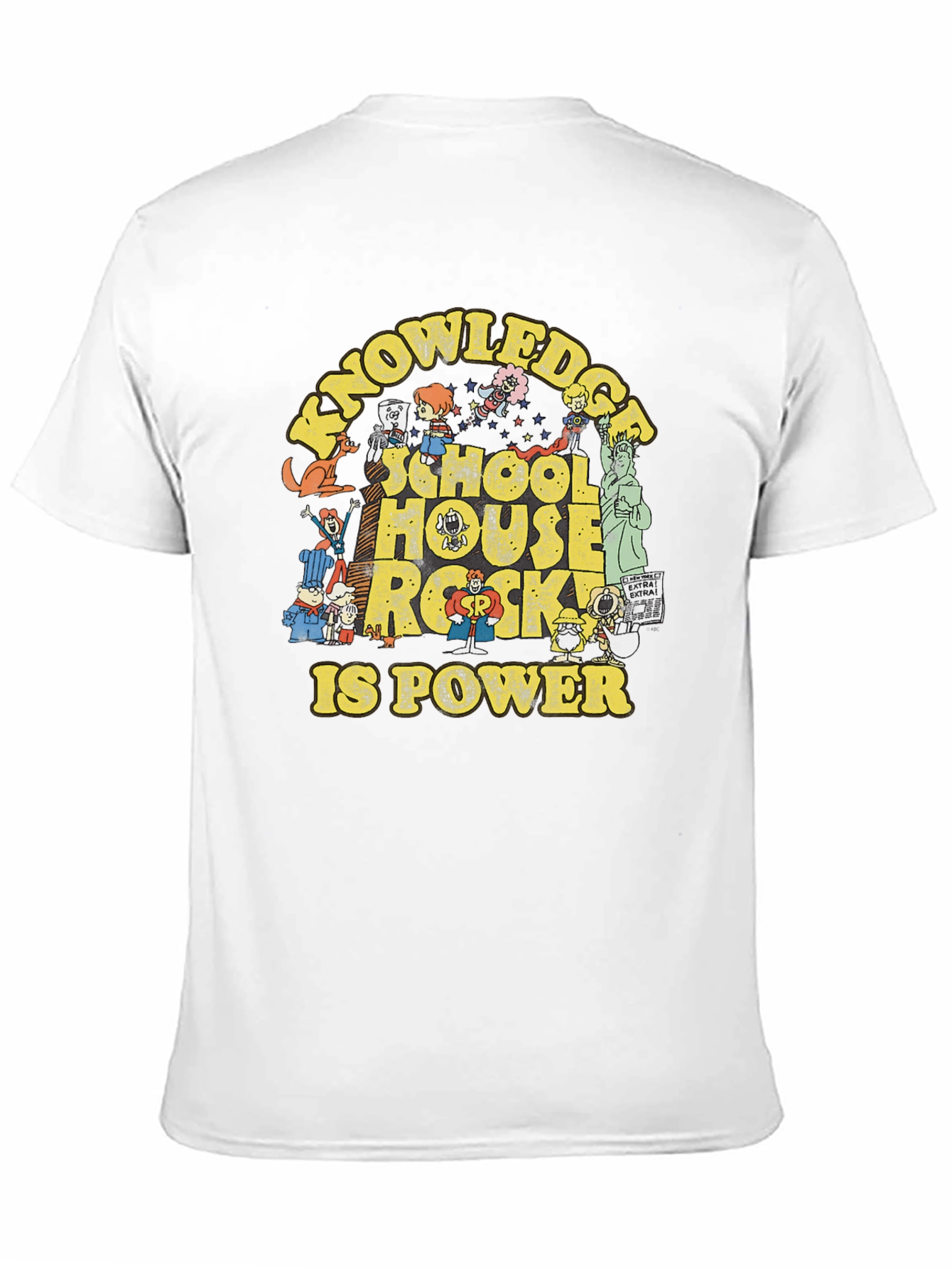 School House Rock Graphic Print Black T-Shirt