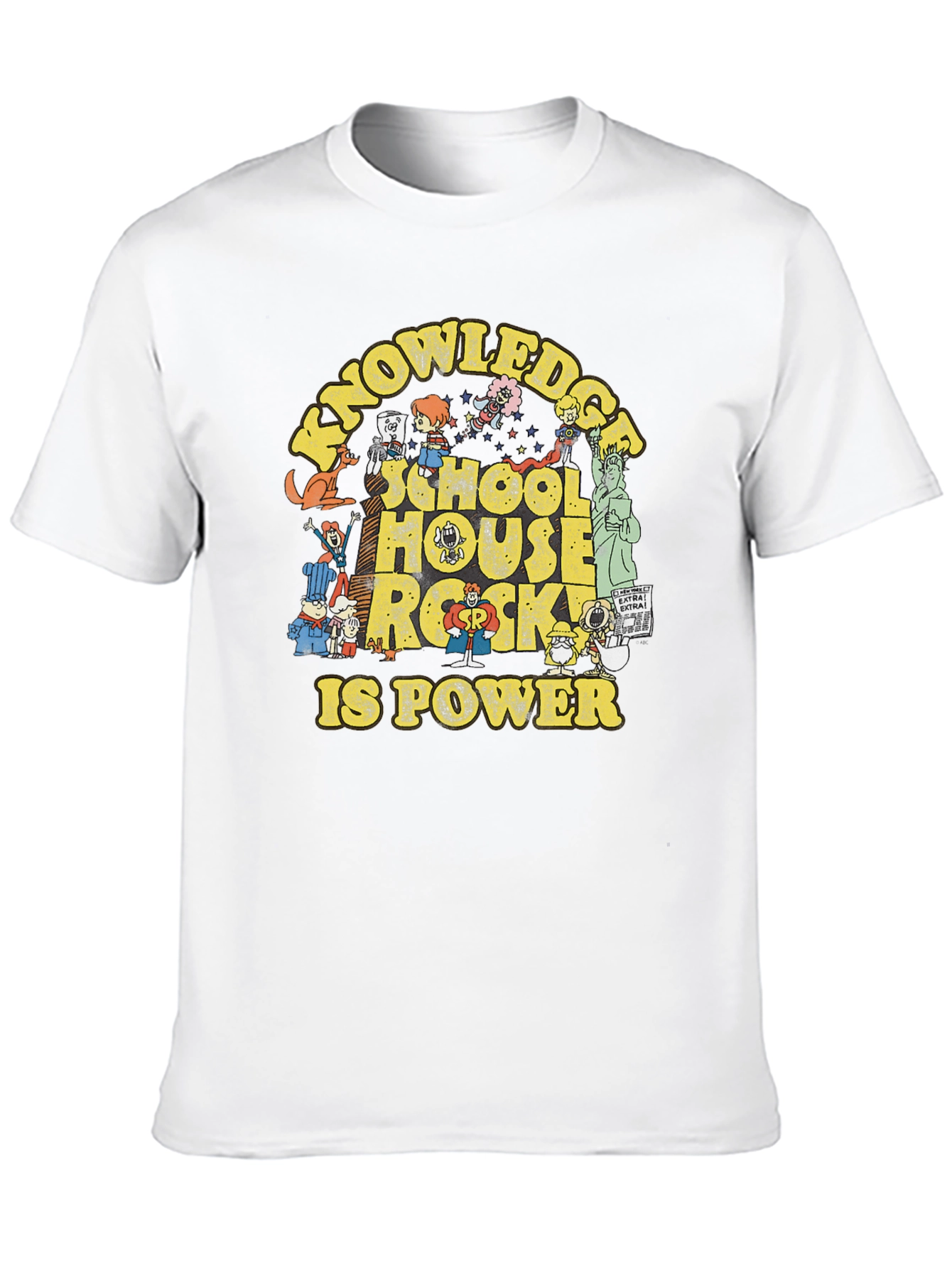 School House Rock Graphic Print Black T-Shirt