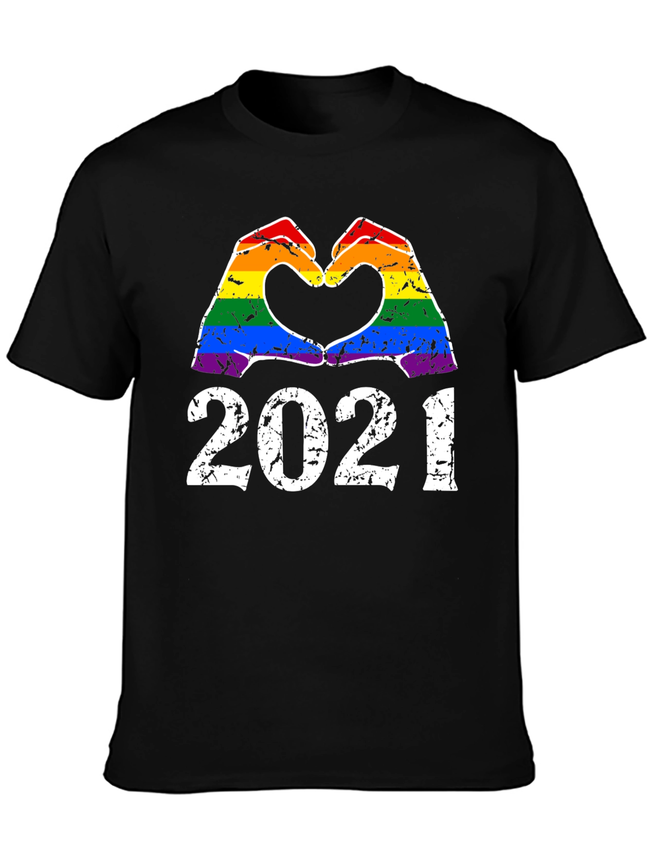 LGBT 2021 Heart Hands Pride T-Shirt