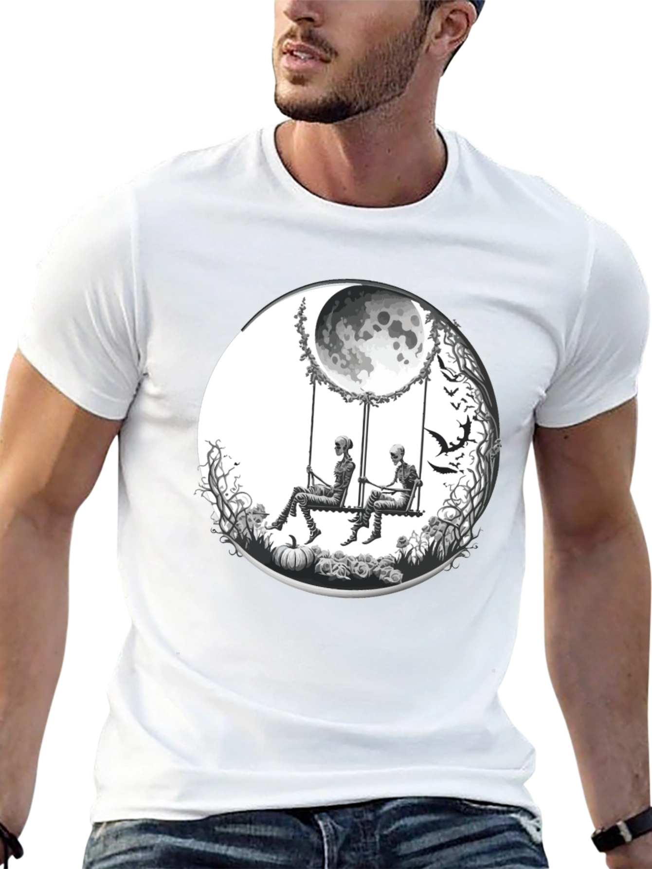 Halloween Skeleton Swing T-Shirt