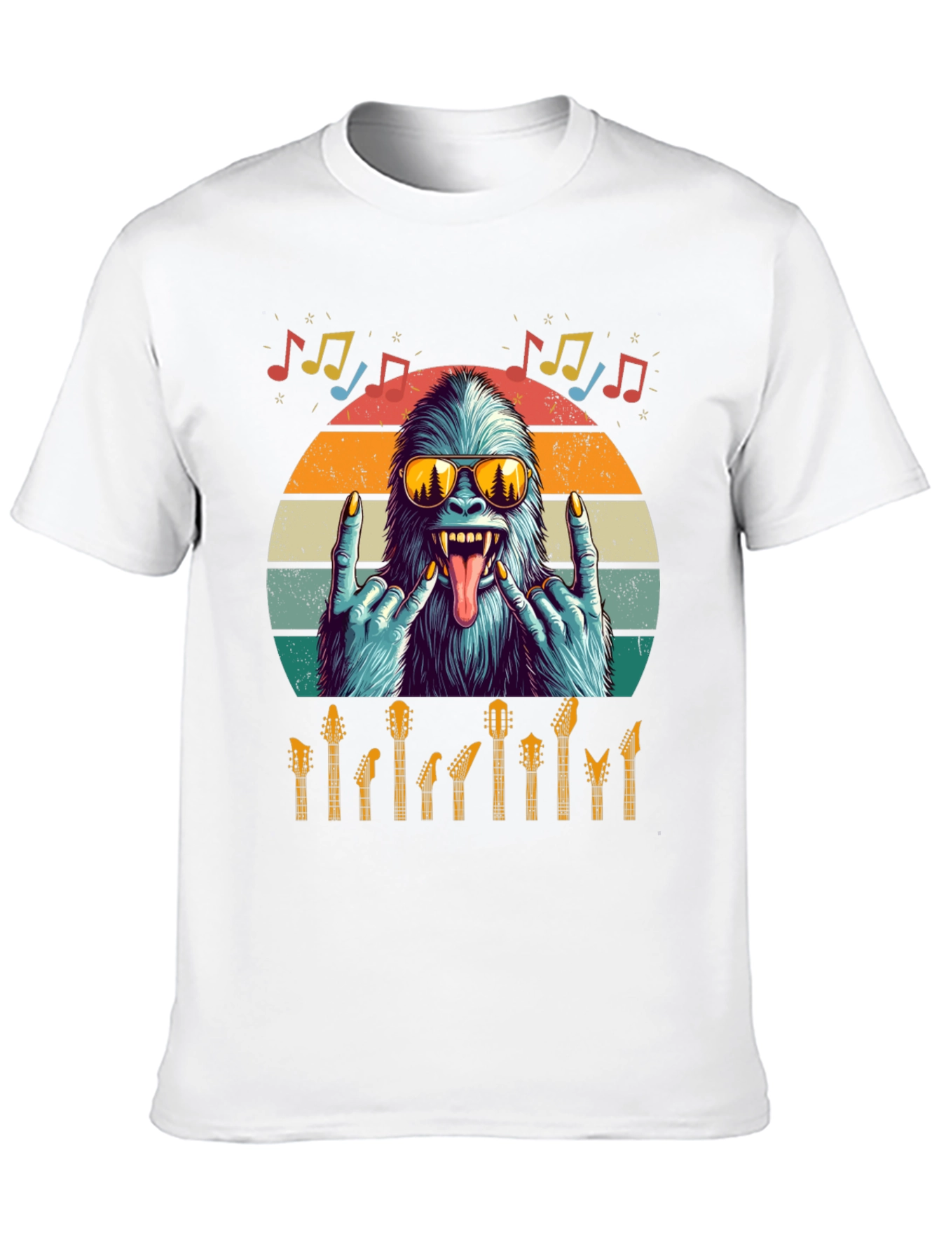 Rockin Yeti Guitar Lover T-Shirt
