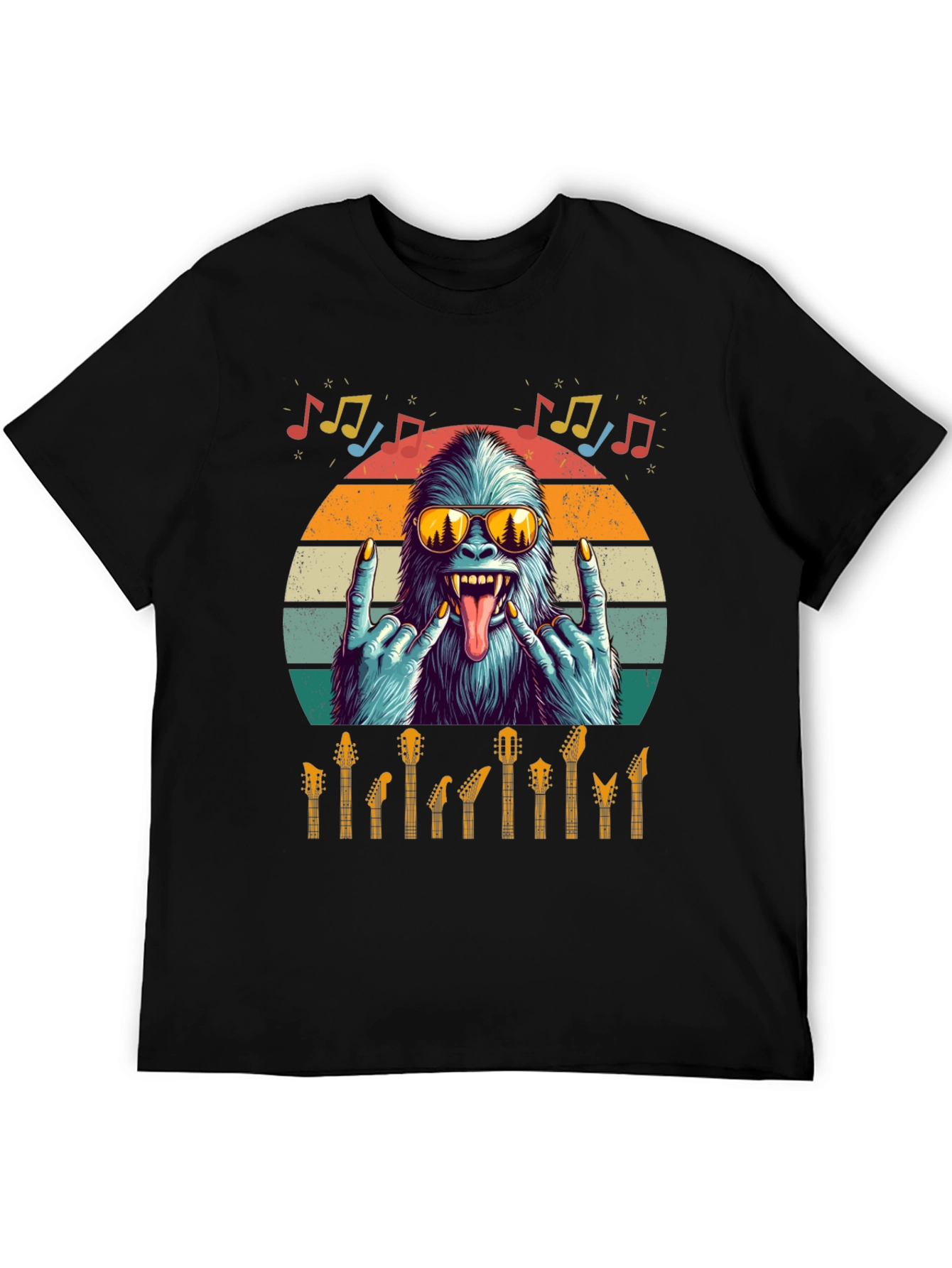 Rockin Yeti Guitar Lover T-Shirt