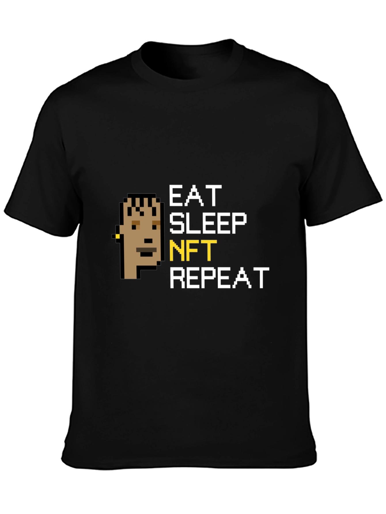 Eat Sleep NFT Repeat Black T-Shirt