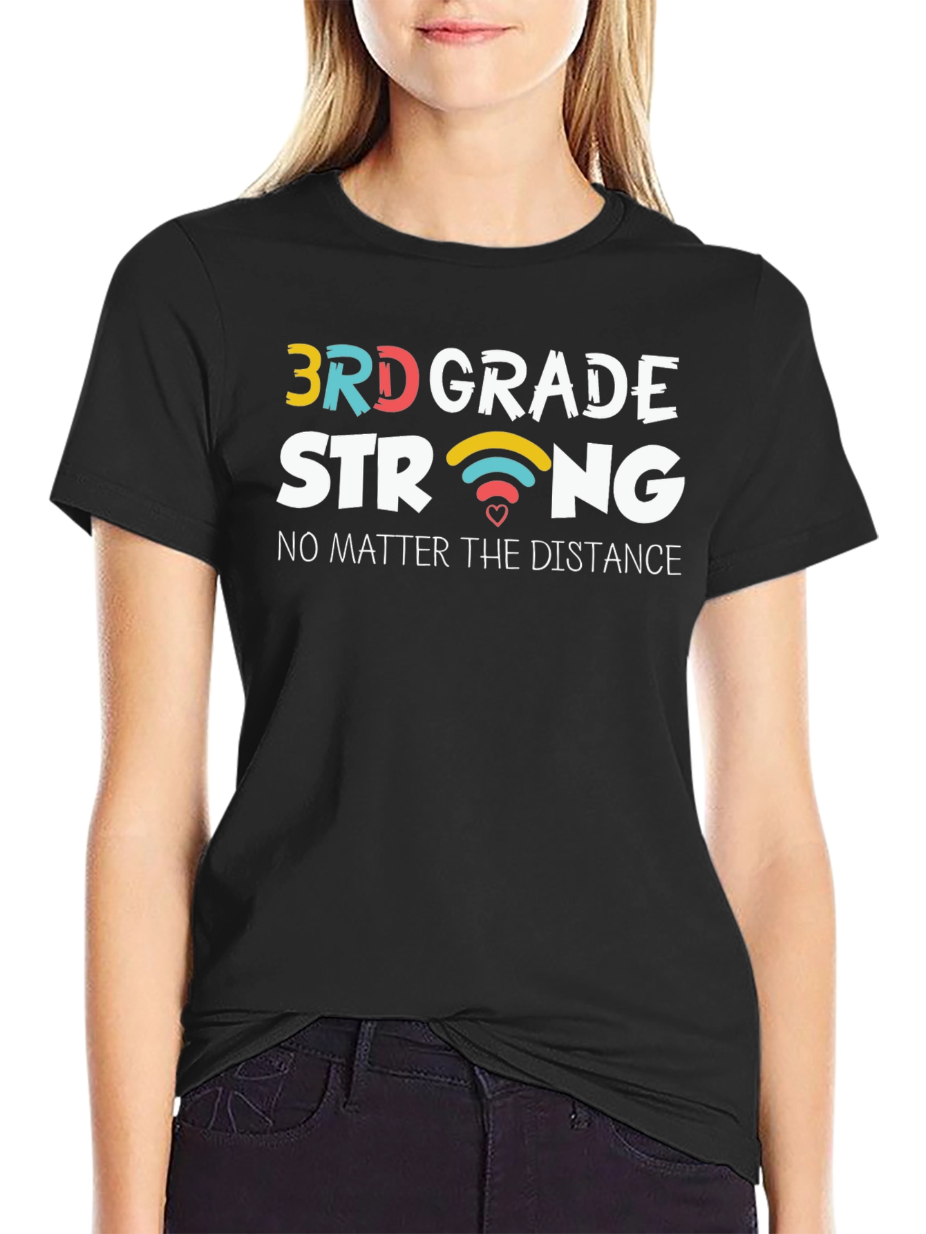 3rd Grade Strong Black T-Shirt