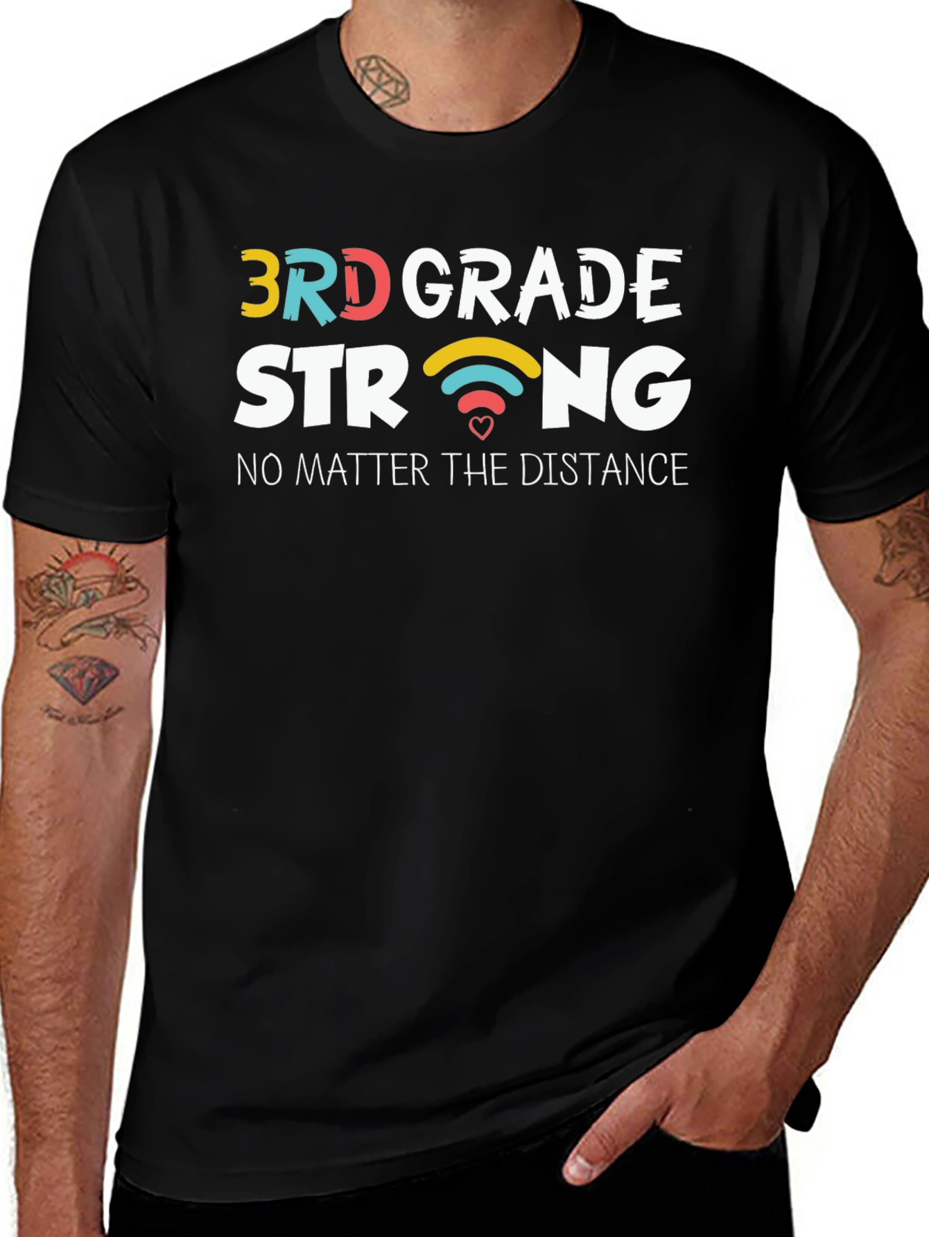 3rd Grade Strong Black T-Shirt