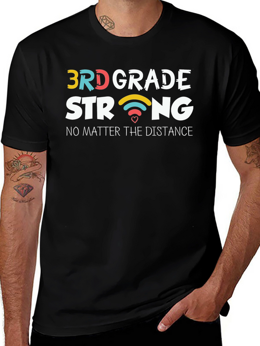 3rd Grade Strong Black T-Shirt