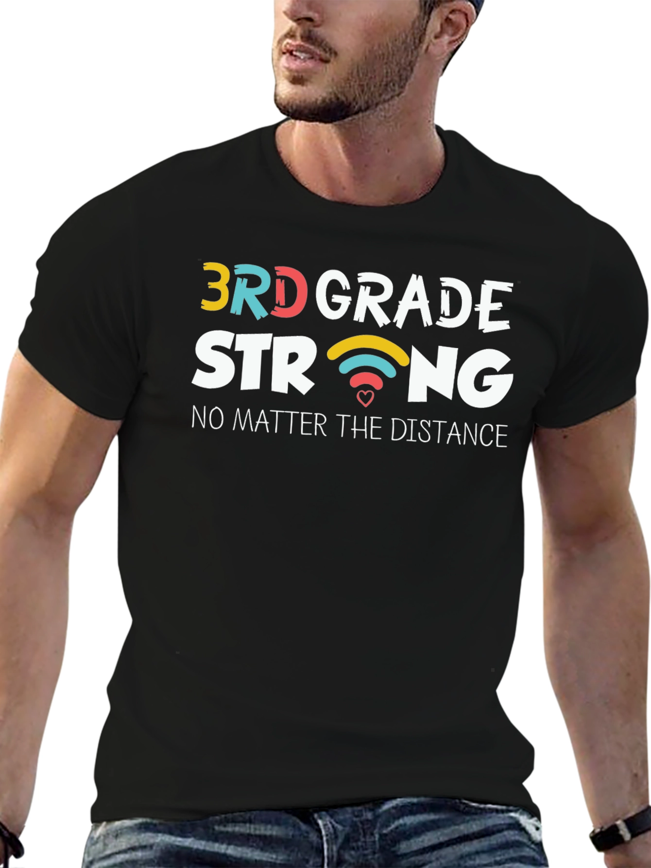 3rd Grade Strong Black T-Shirt