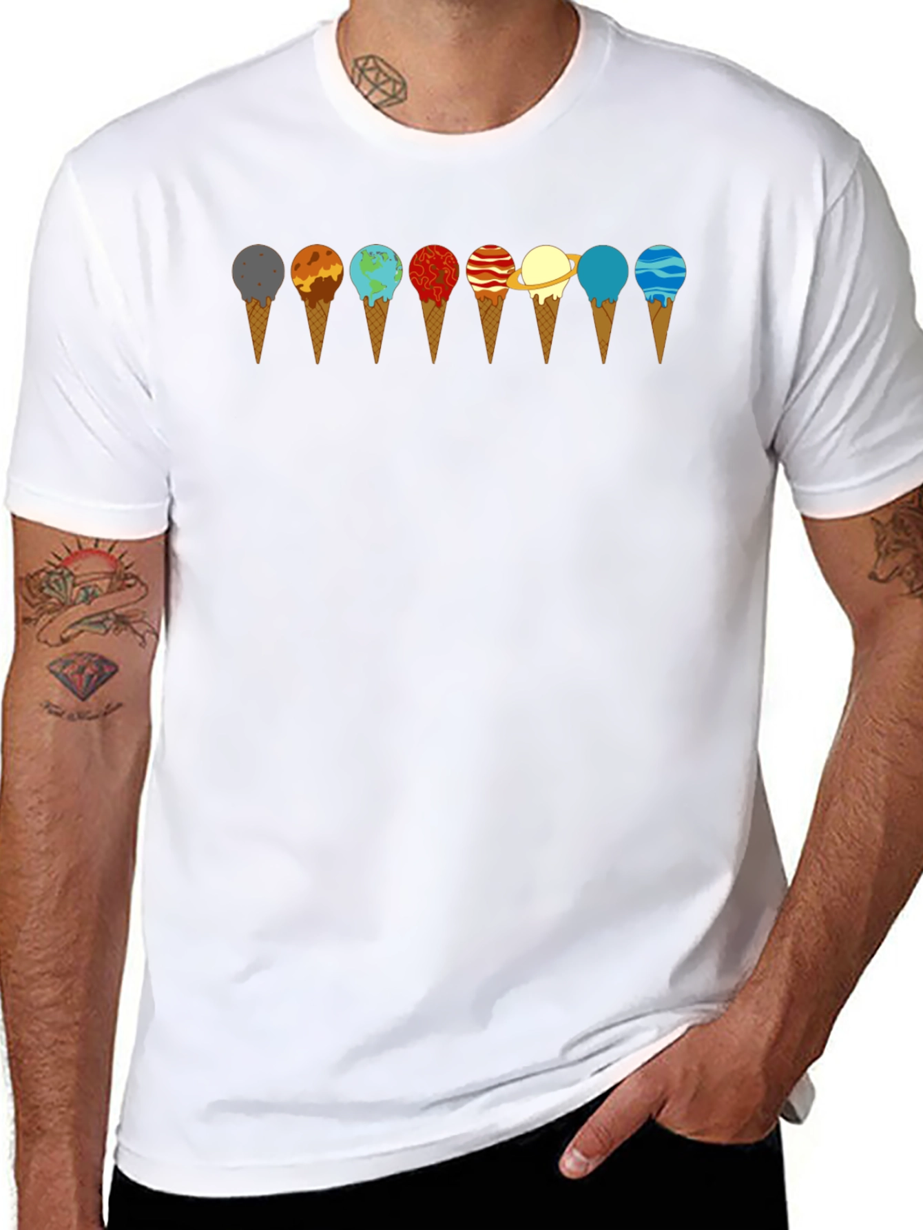 Planetary Ice Cream T-Shirt - Space & Science Tee
