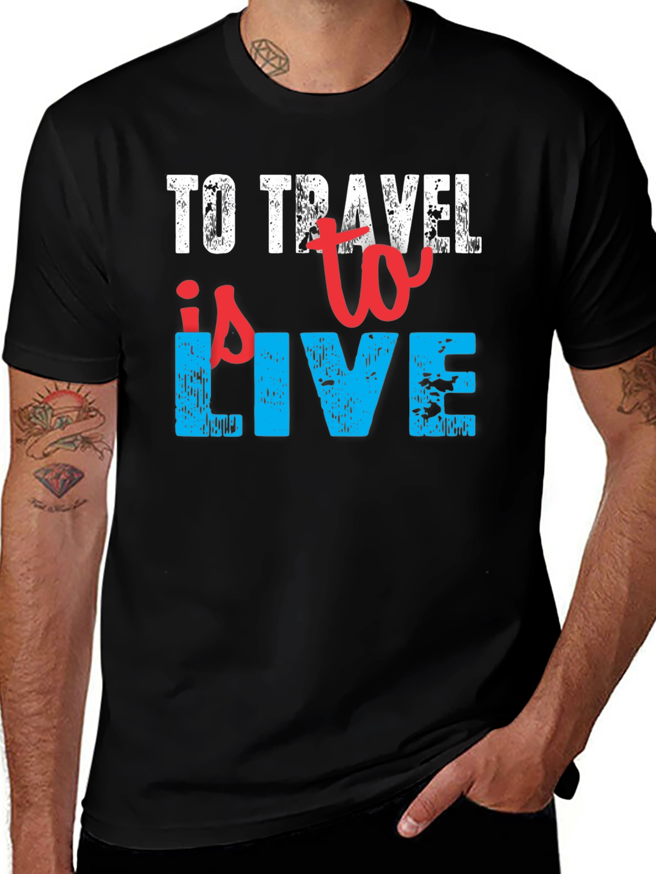 To Travel is to Live Black T-Shirt