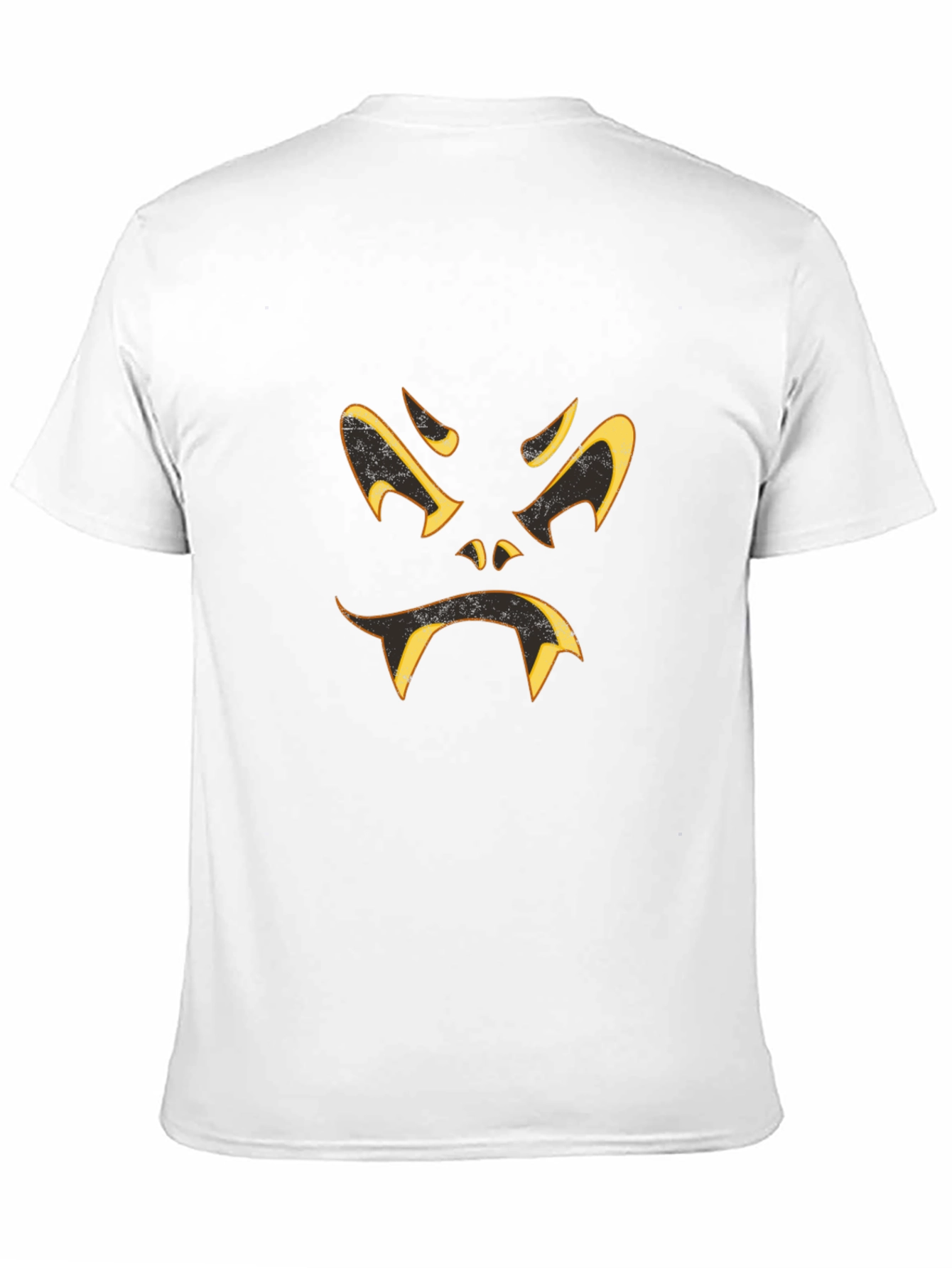 Spooky Halloween Face Black T-Shirt
