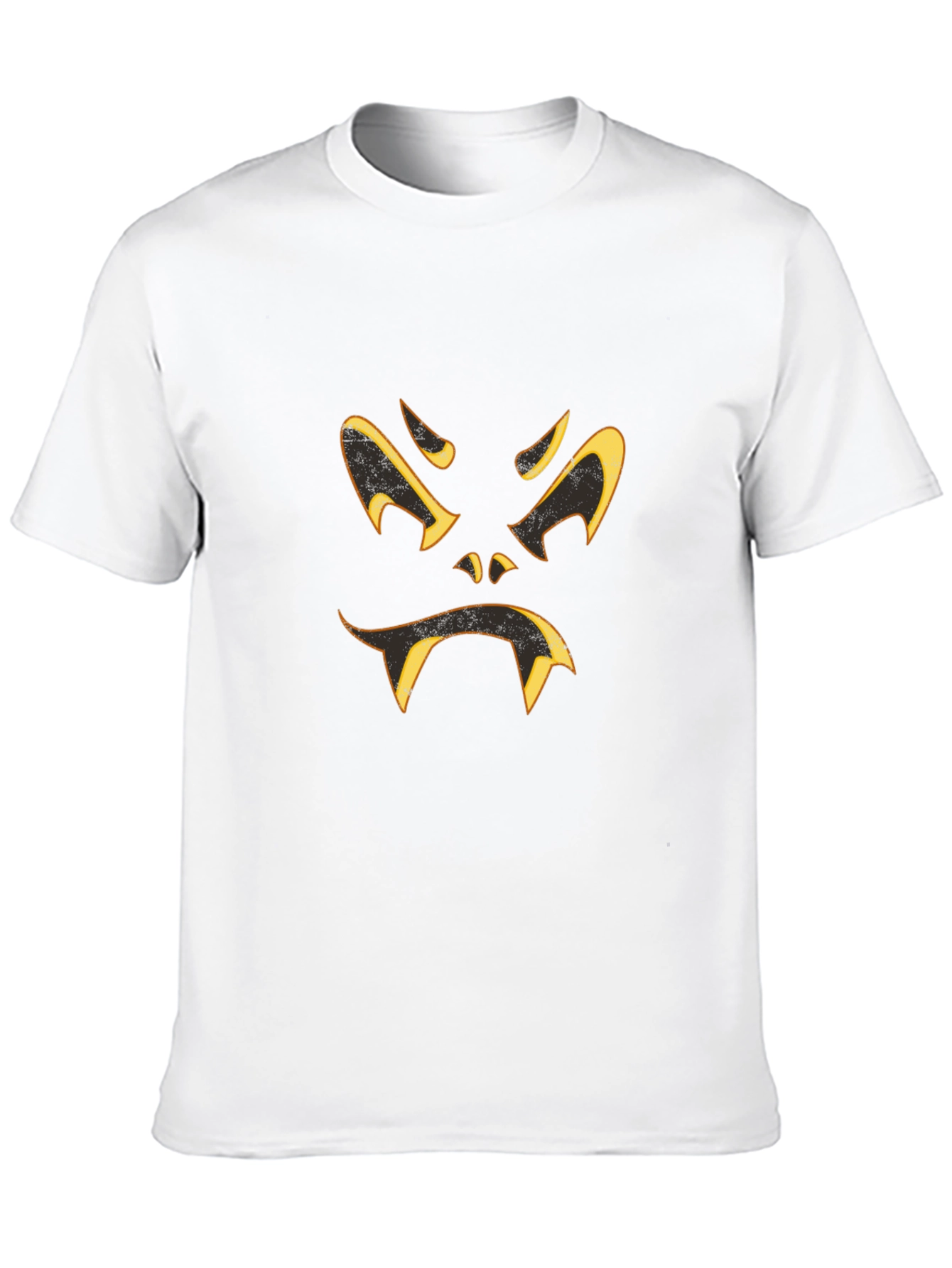 Spooky Halloween Face Black T-Shirt