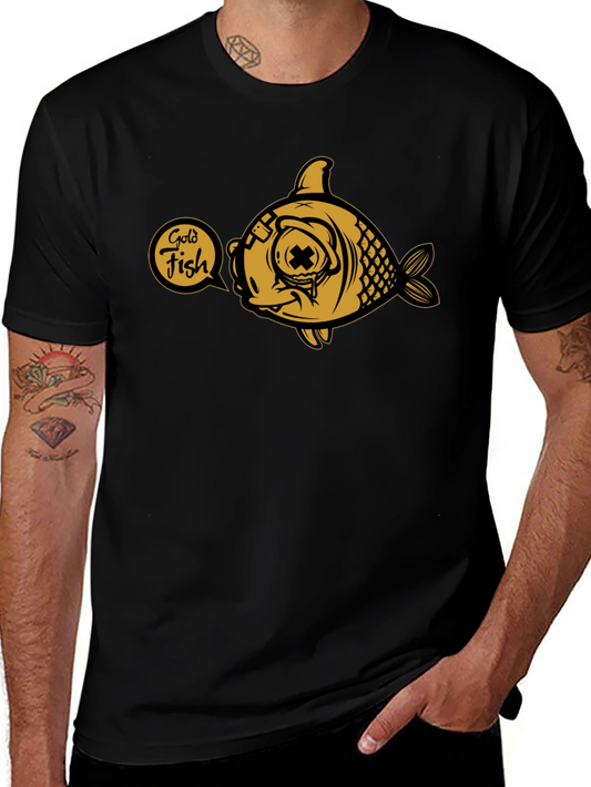 Goldfish Graphic T-Shirt - Unique Cartoon Design