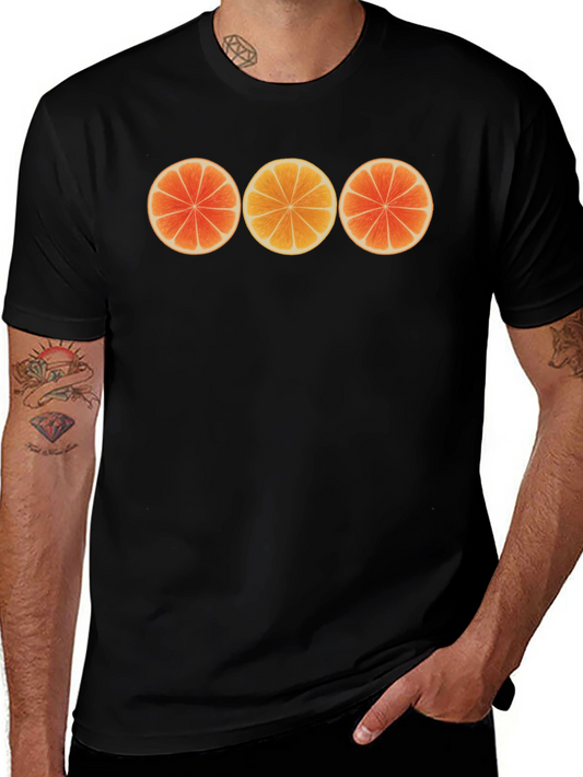 Citrus Slice Graphic T-Shirt - Unique Fruit Design
