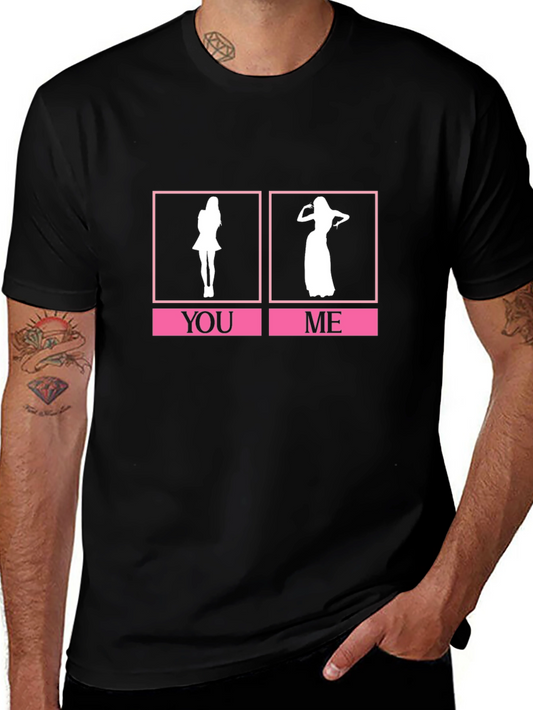 Humorous You vs. Me Graphic Tee