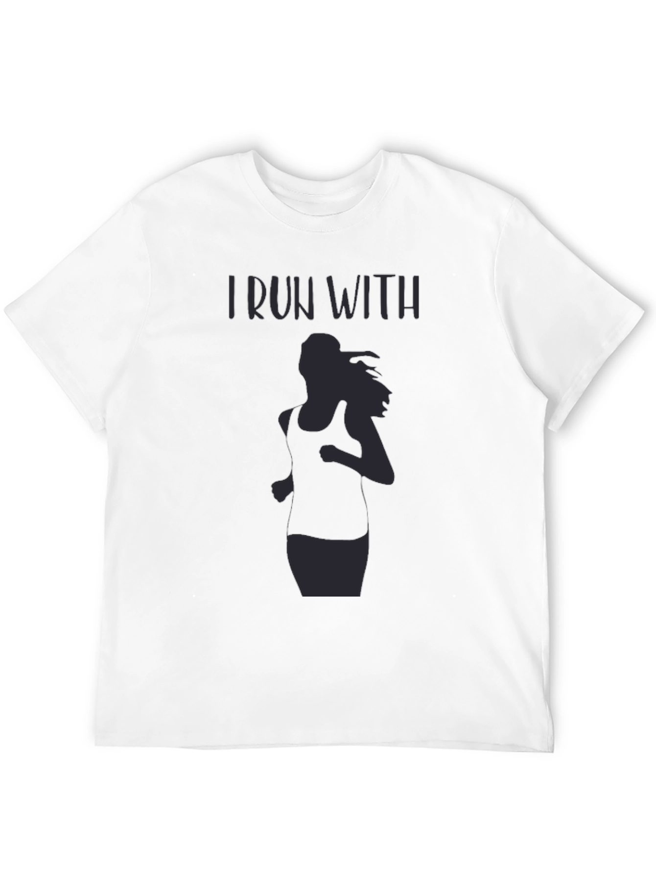 I Run With Womens Graphic Tee - Running Shirt