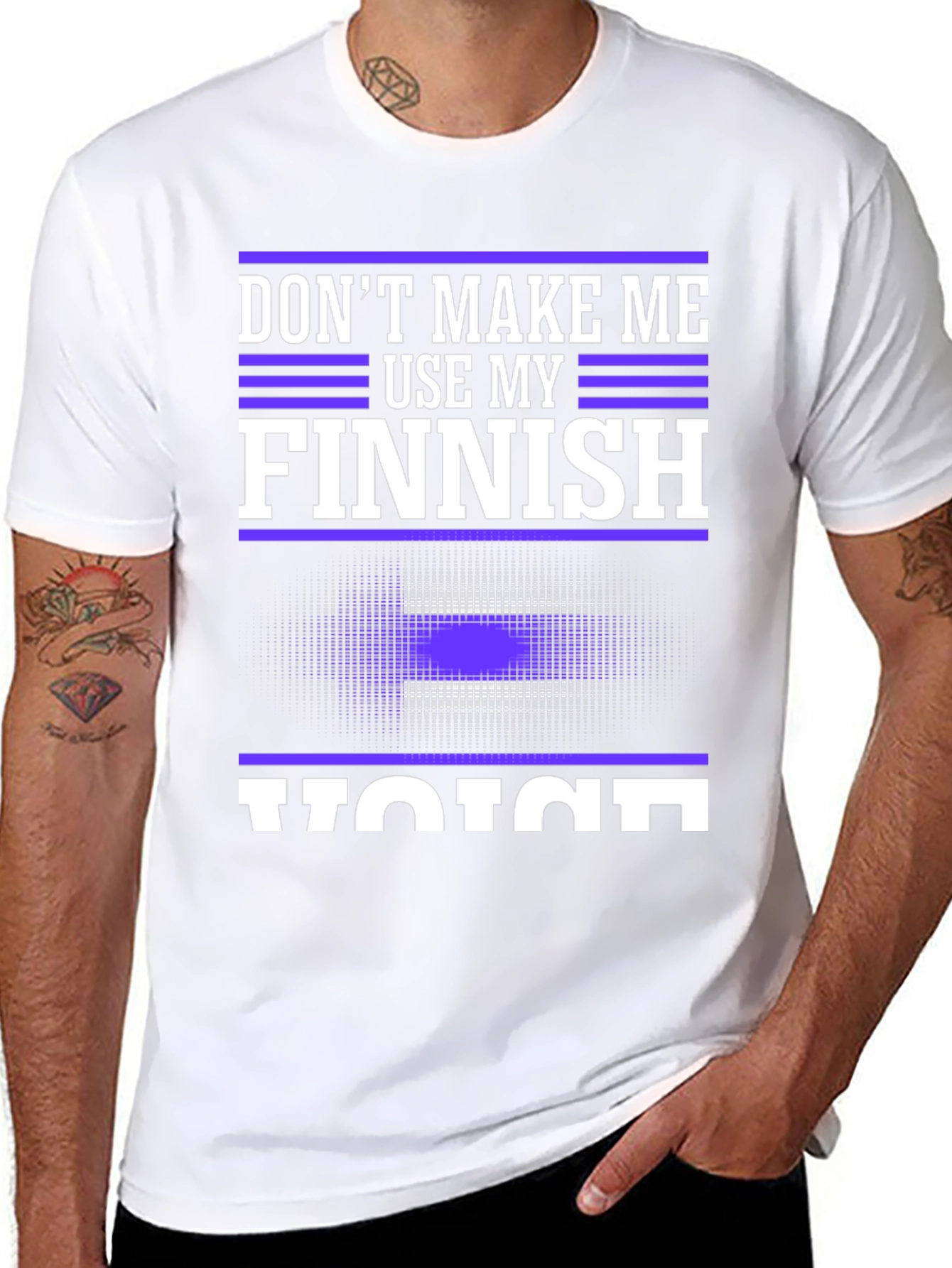 Finnish Voice T-Shirt - Funny Threat Tee