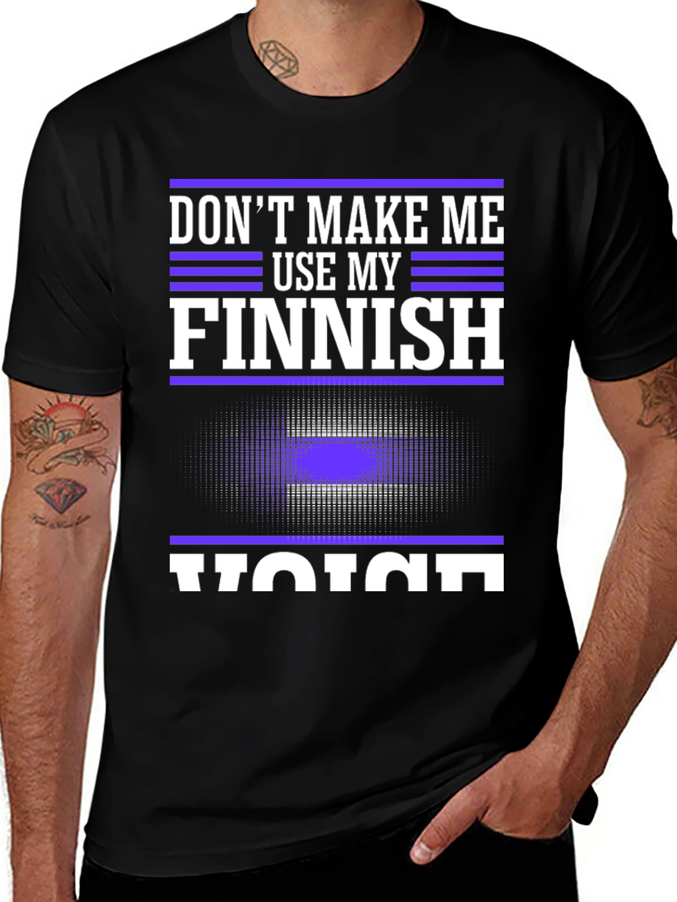 Finnish Voice T-Shirt - Funny Threat Tee