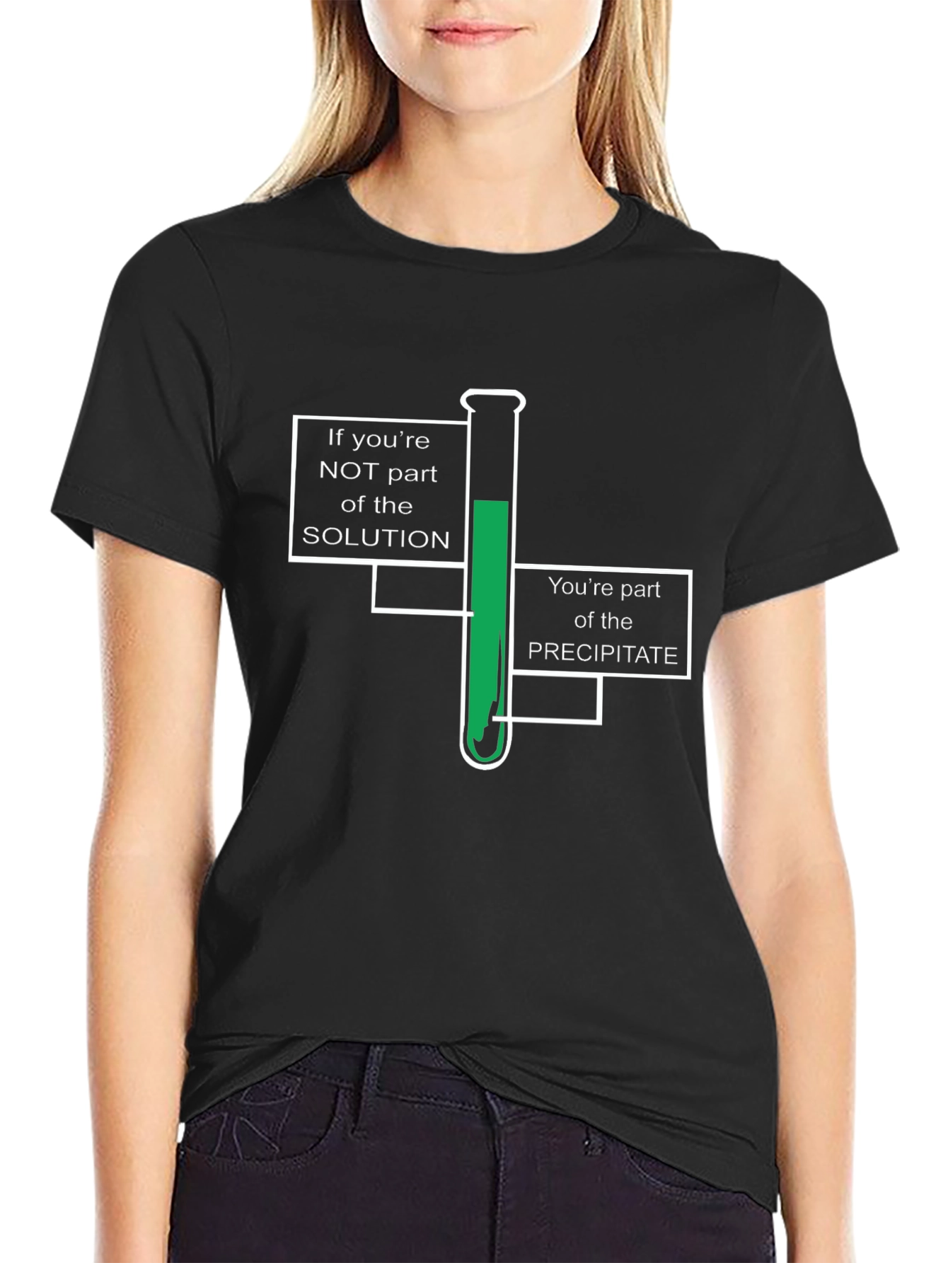 Chemistry Pun T-Shirt - Solution or Precipitate