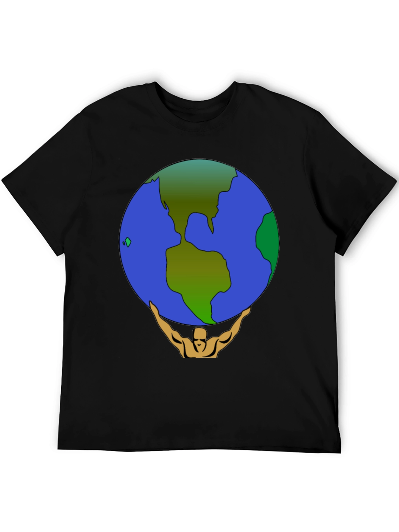 Atlas Earth Graphic T-Shirt - Black