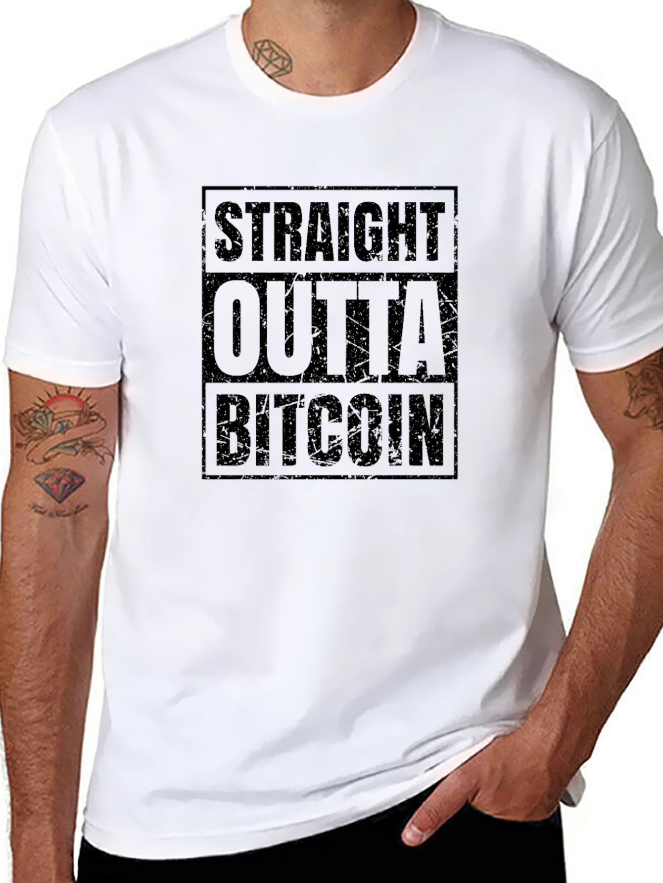 Straight Outta Bitcoin Graphic Tee